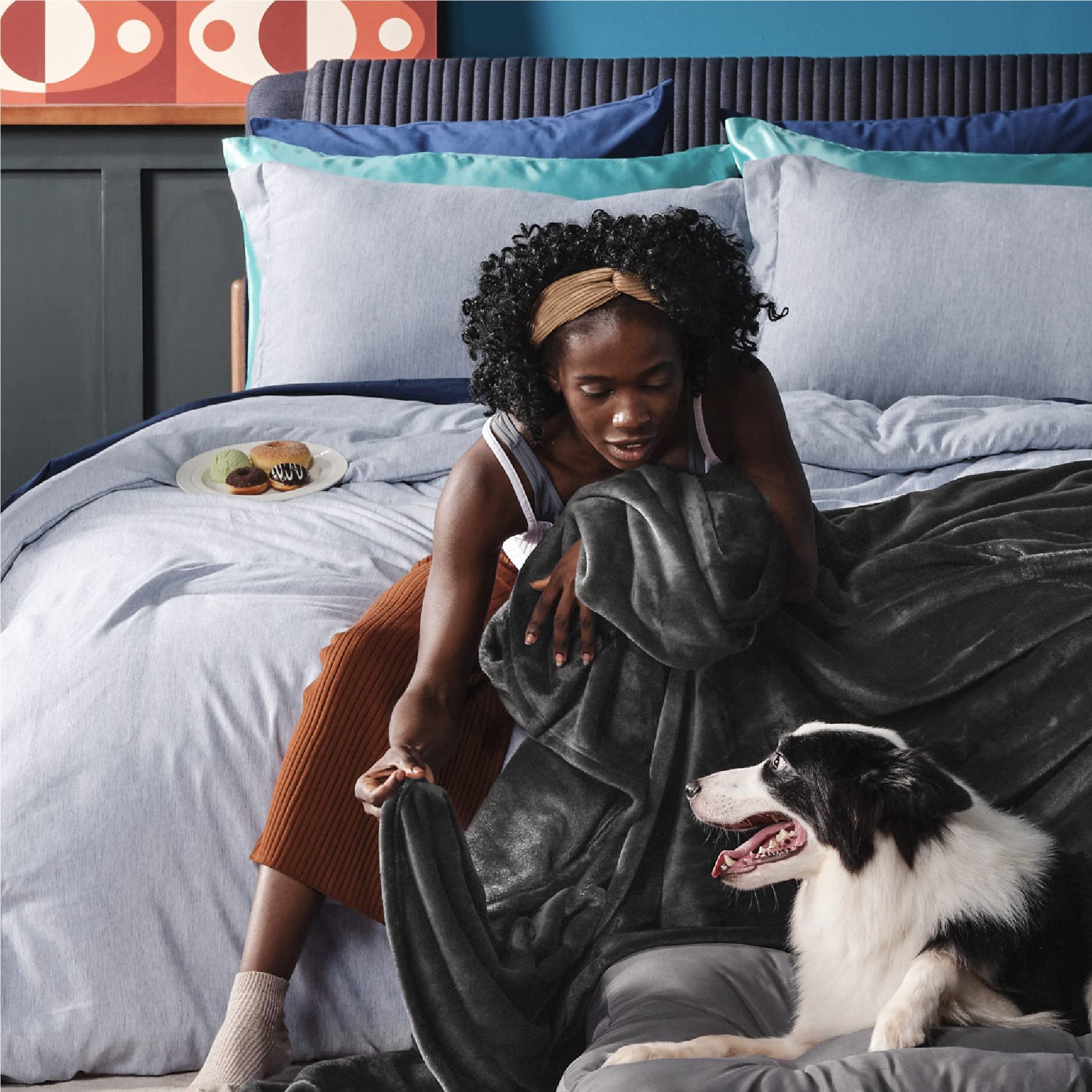 Bedsure couverture emballée cadeau, prêt à offrir et pratique