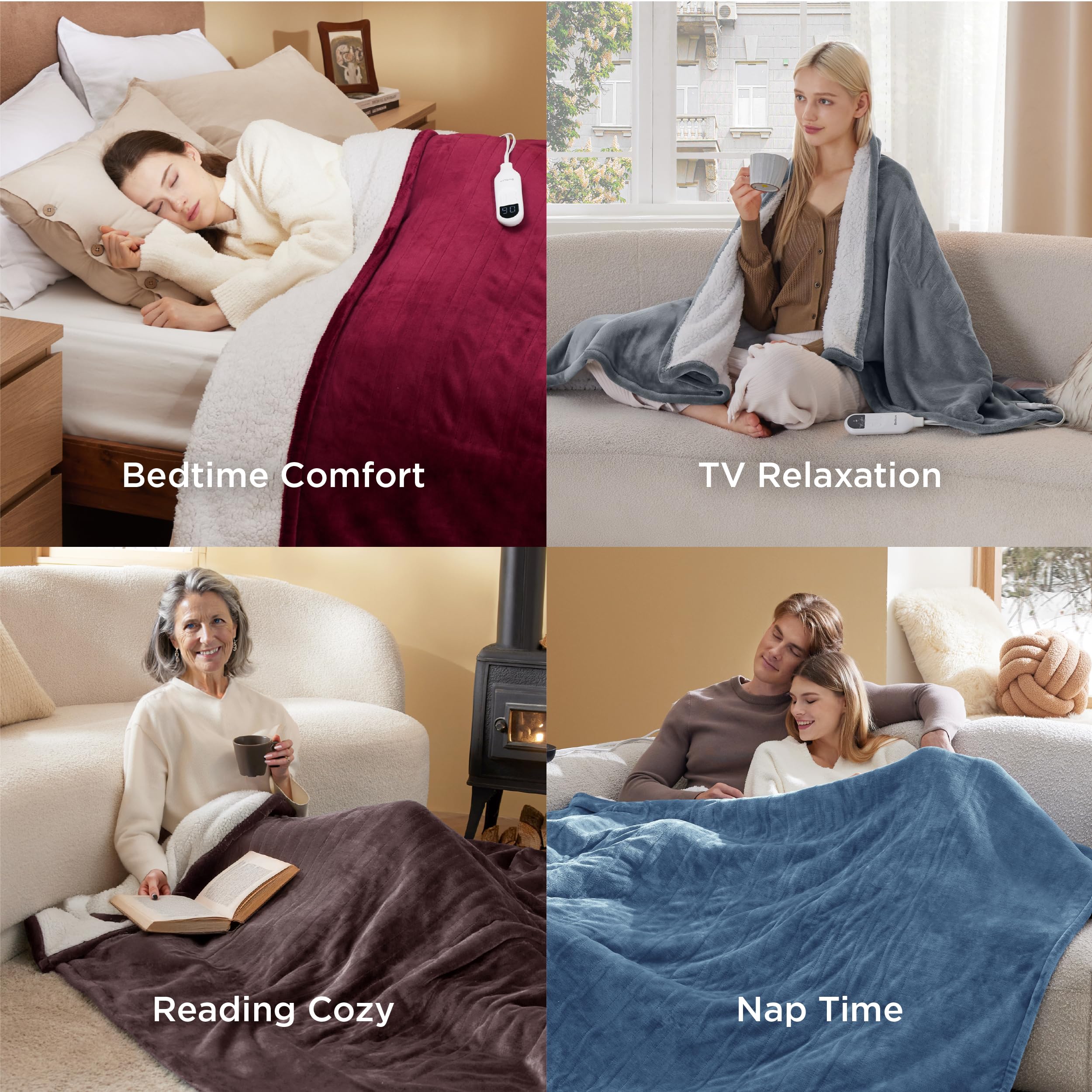 Bedsure couverture pliée prête à offrir, pratique et soignée
