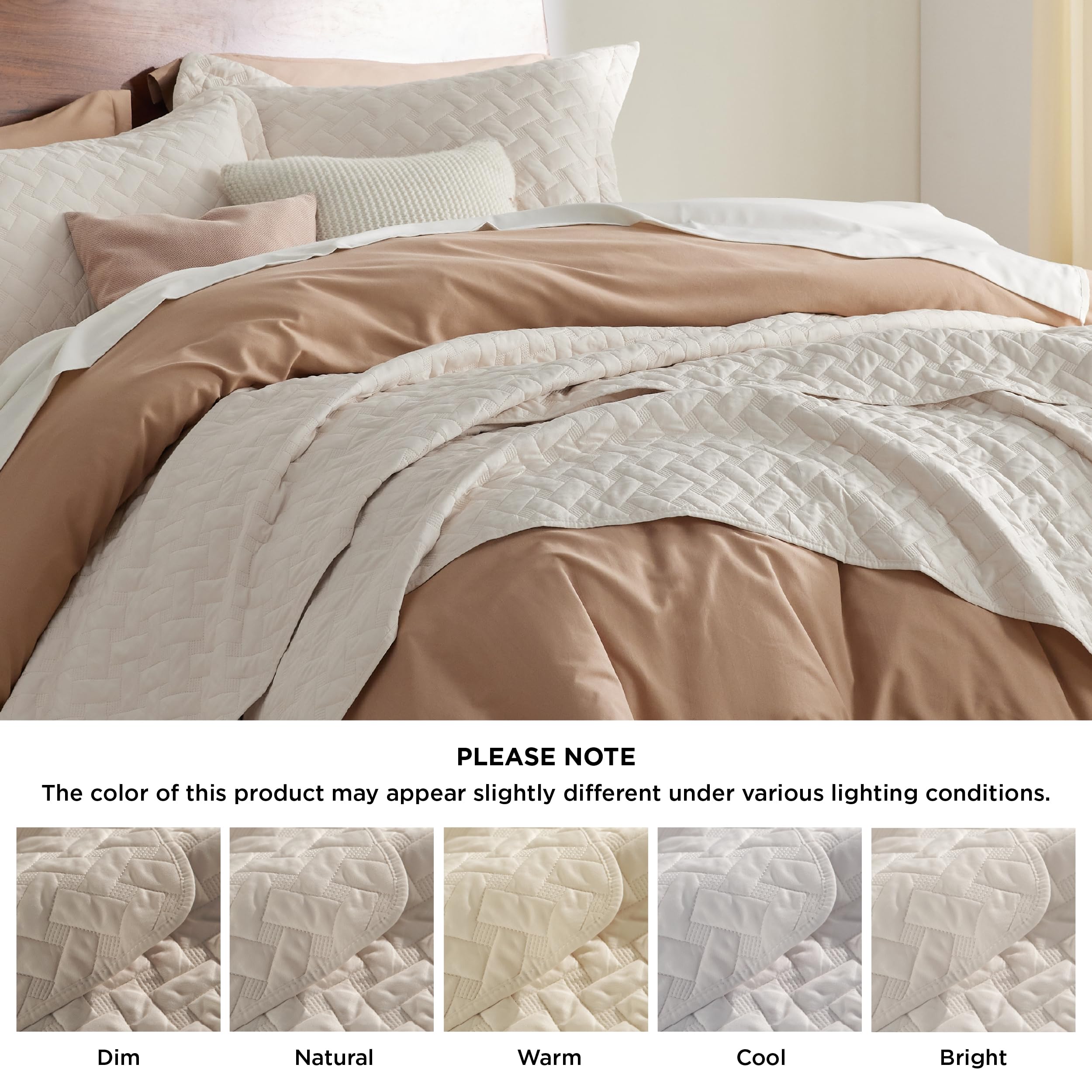 Bedsure drapé sur lit montrant tombé généreux et effet décoratif