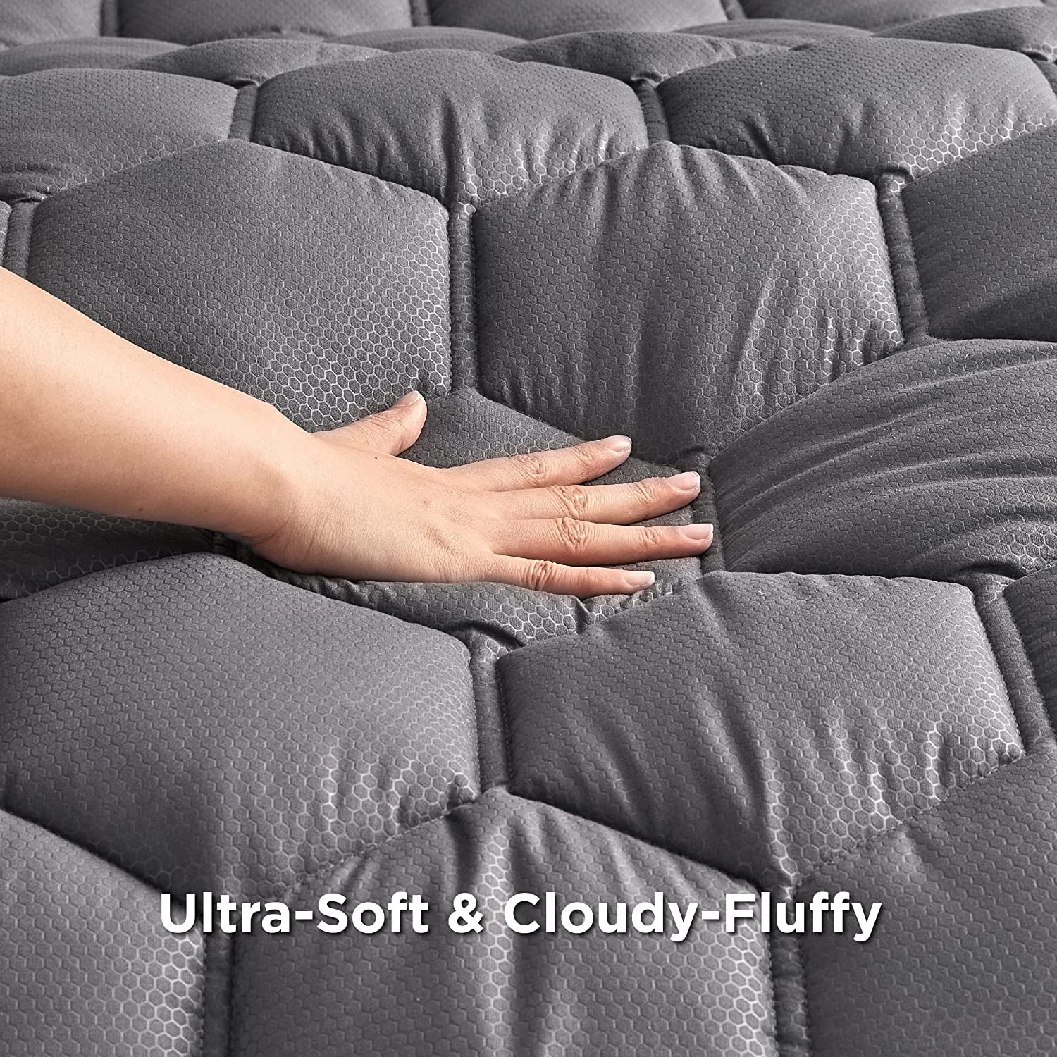 Bedsure détail de la poche profonde jusqu'à 21" pour matelas épais