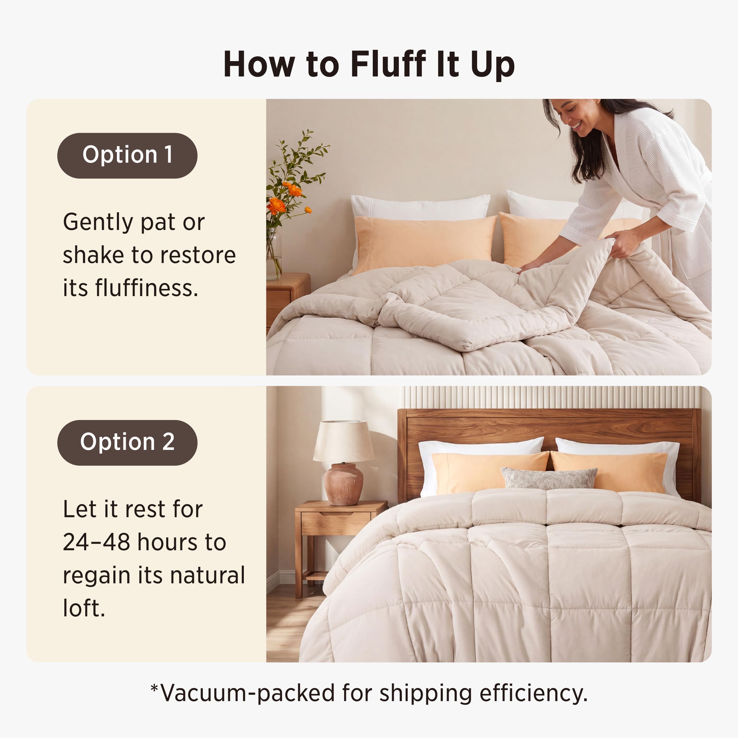 Bedsure mise en scène lifestyle montrant esthétisme et chaleur