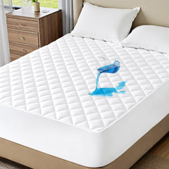 Bedsure vue de face du protège-matelas full offrant protection et confort
