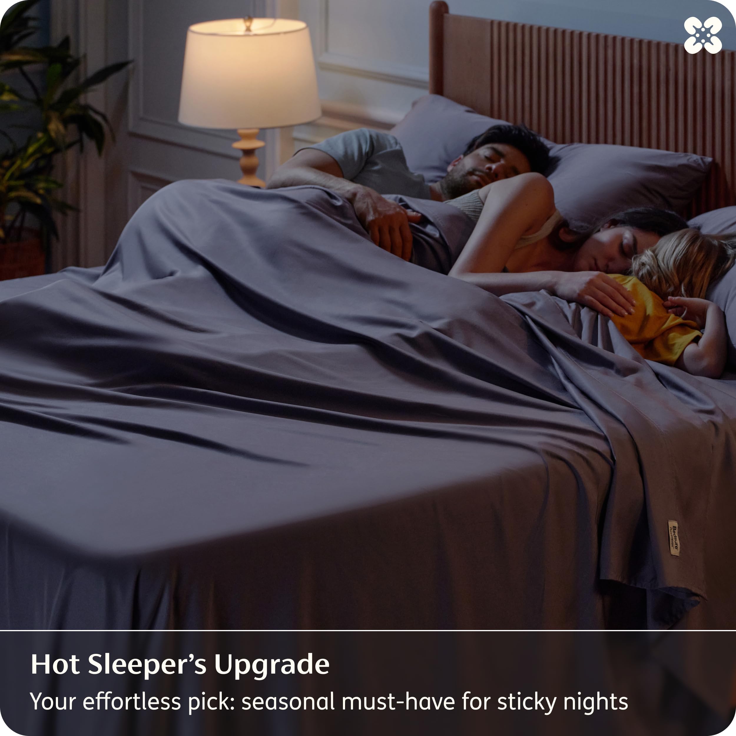 Bedsure drap-housse ajusté sur matelas, maintien sécurisé avec élastique