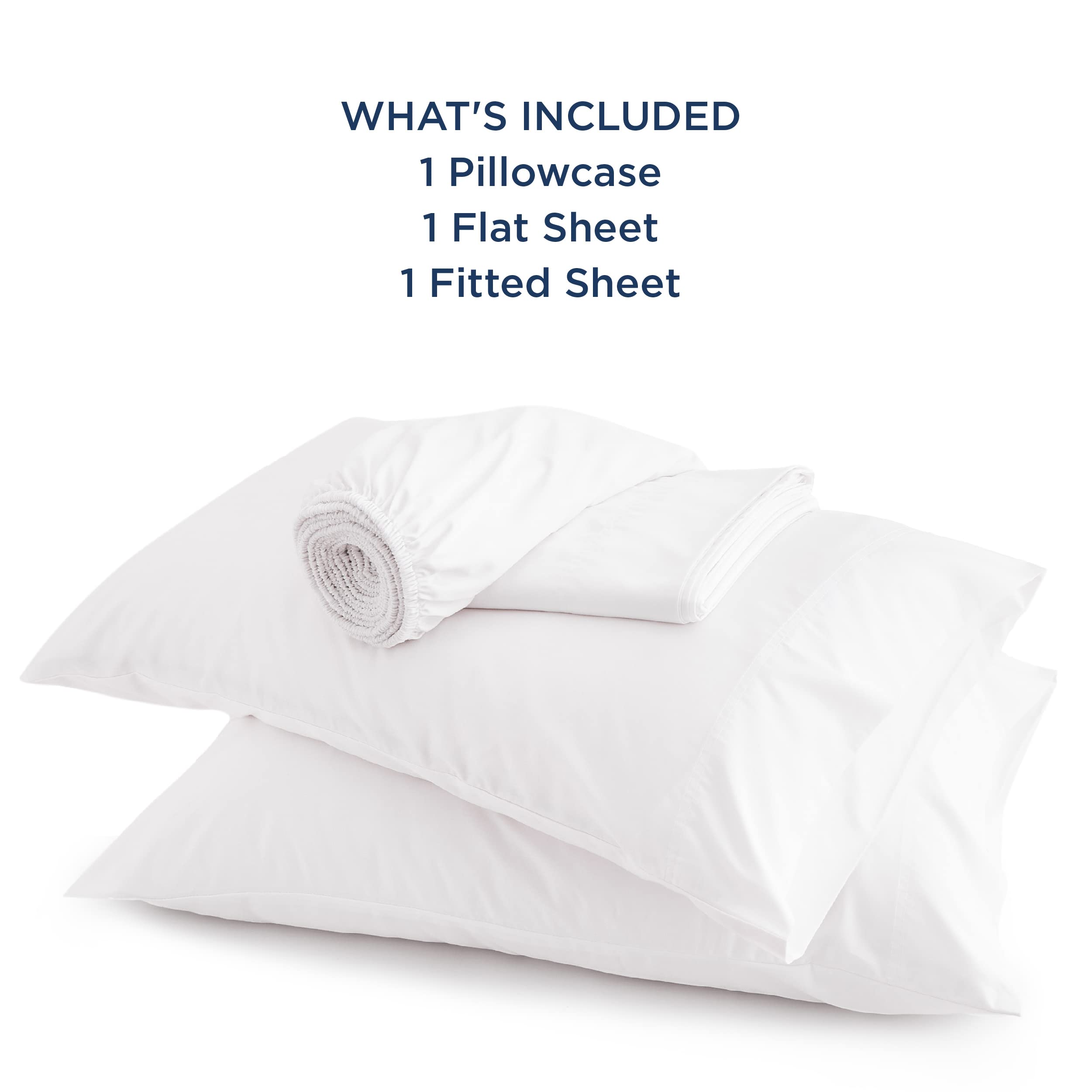 Bedsure comparaison d'échelle montrant dimensions twin et bonnet 16"