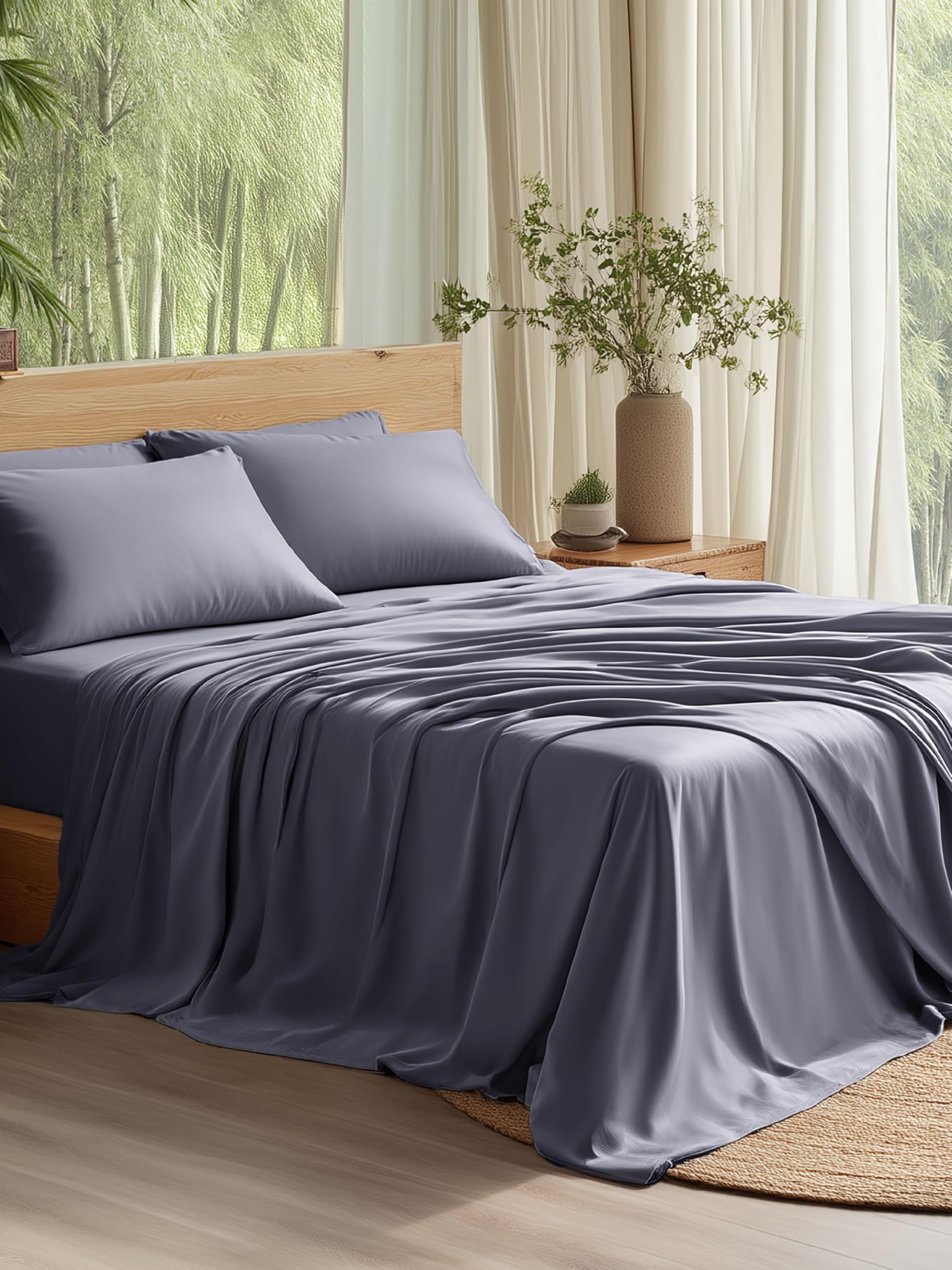 Bedsure emballage face avant montrant contenu et qualité du linge