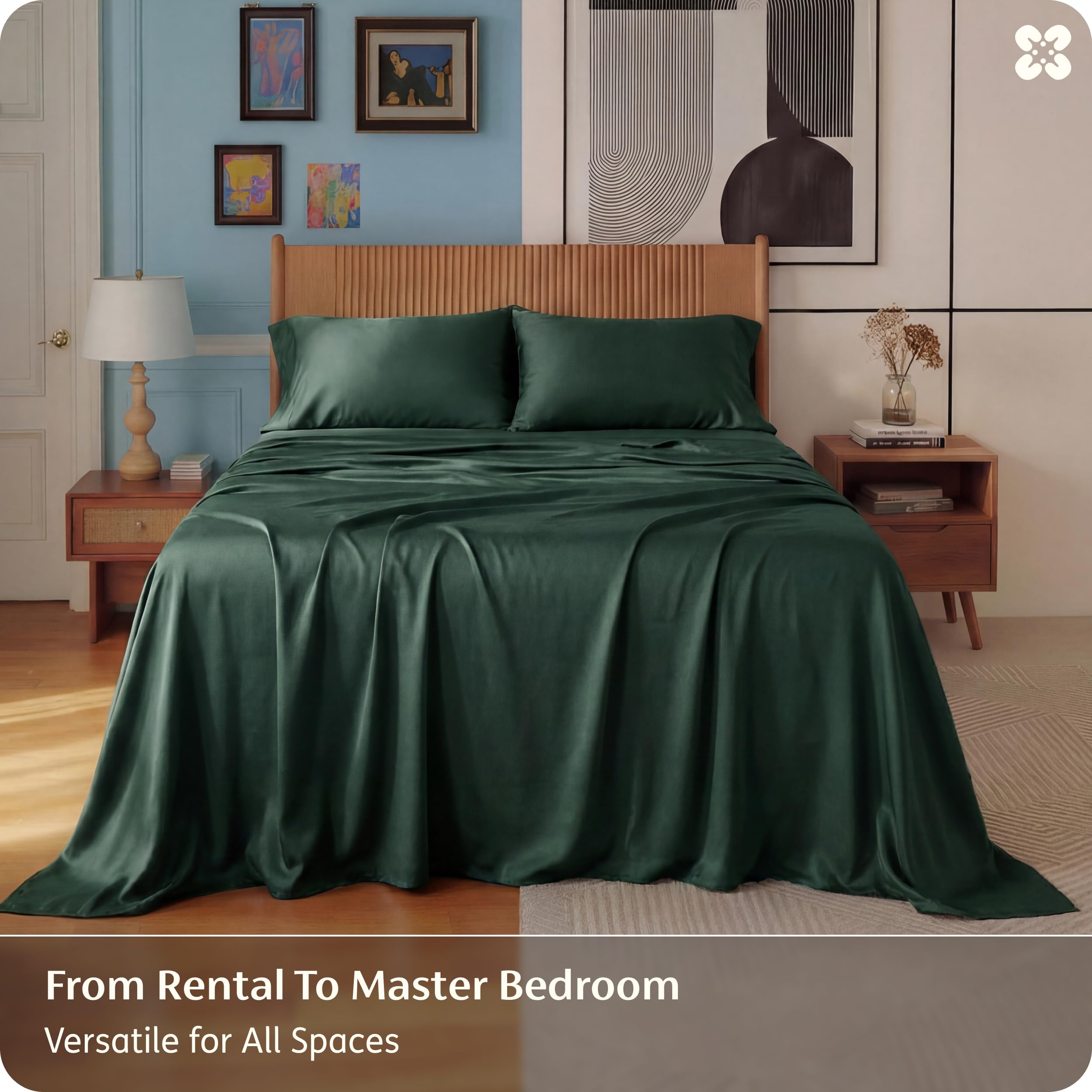 Bedsure lit fait en situation, esthétique apaisante et coordination déco