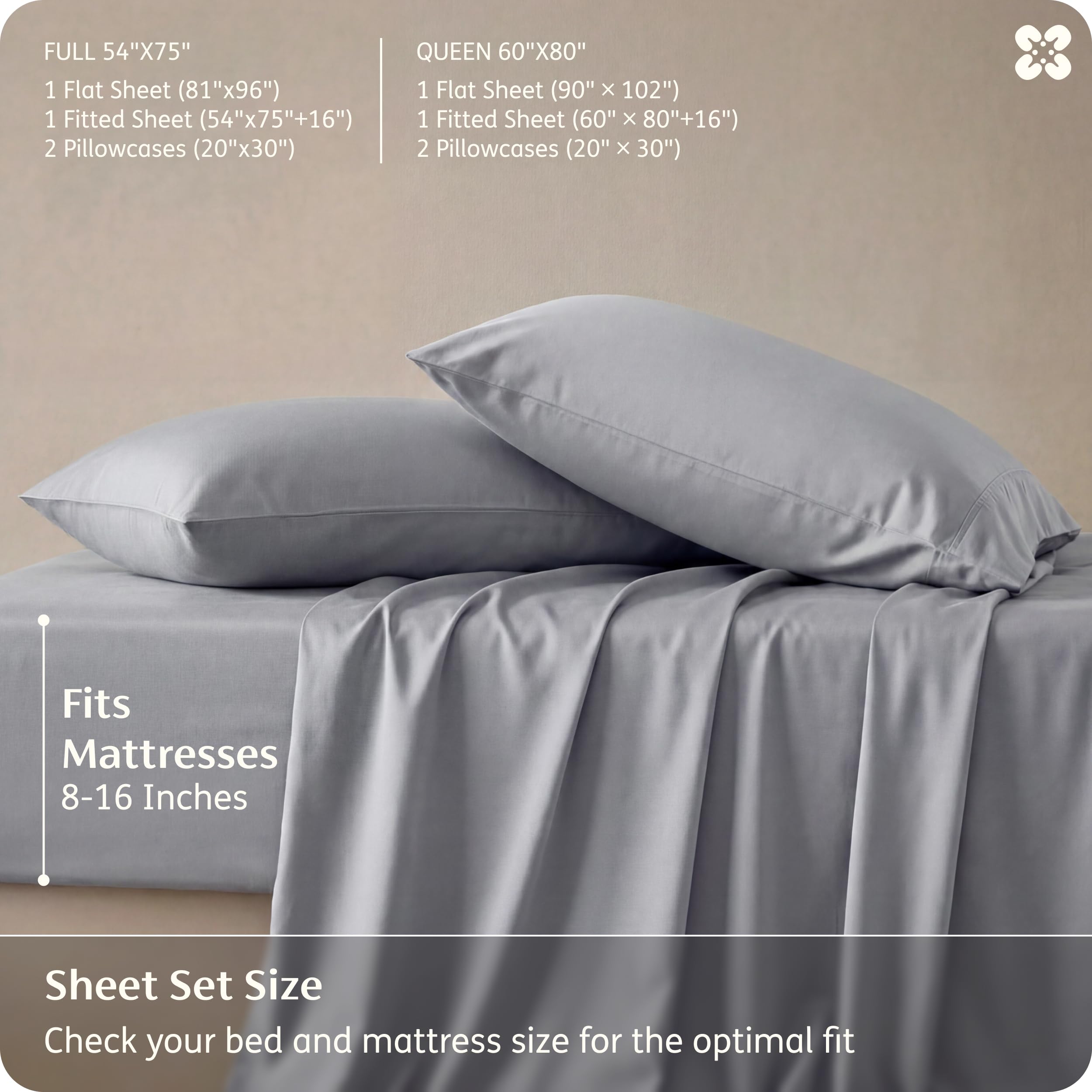 Bedsure lit prêt à l’usage avec parure pour ambiance fraîche et apaisante