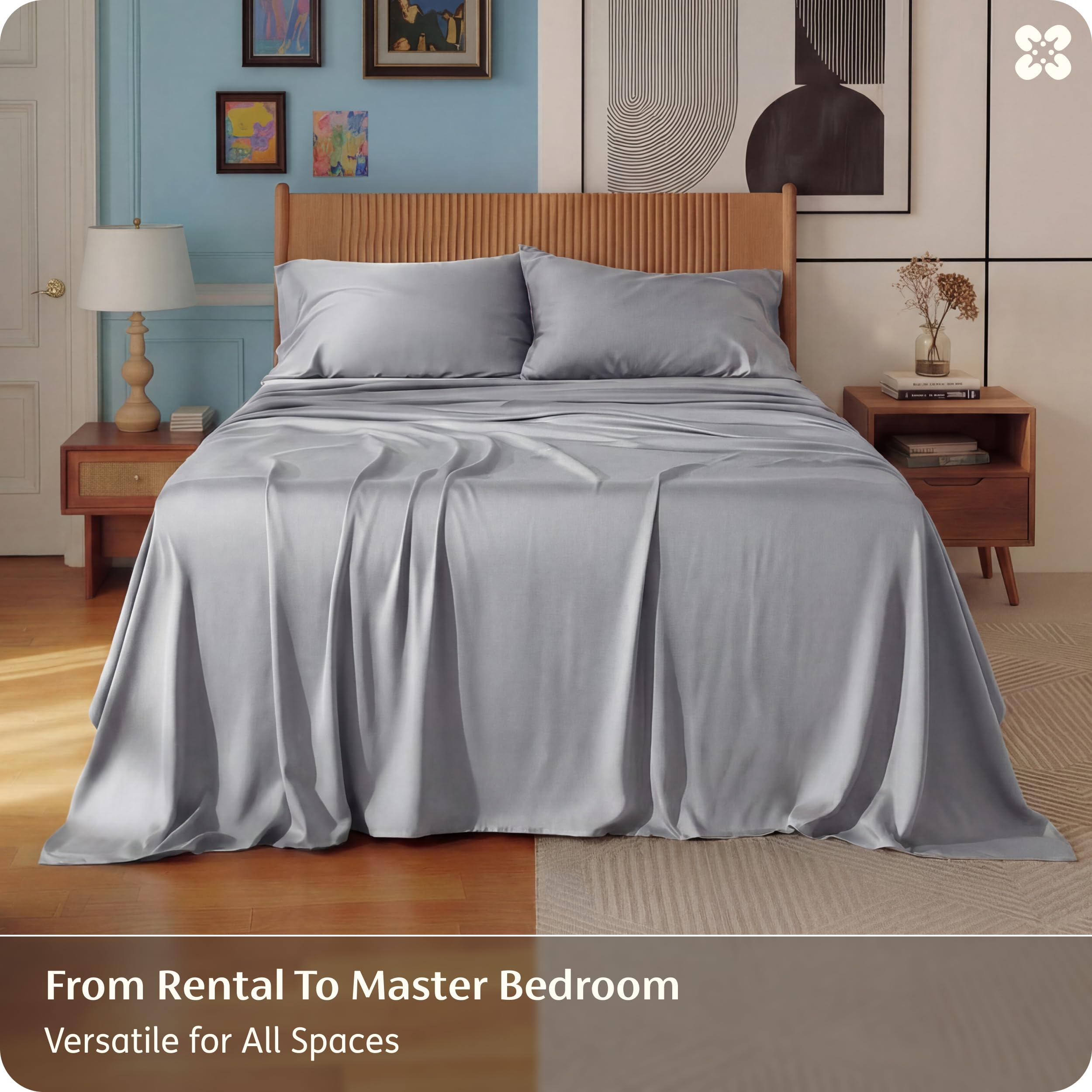 Bedsure taie d’oreiller en rabat empêchant le glissement du coussin