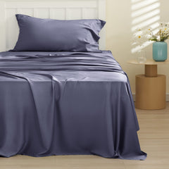 Bedsure gros plan du tissu en rayon de bambou, bénéfice douceur soyeuse