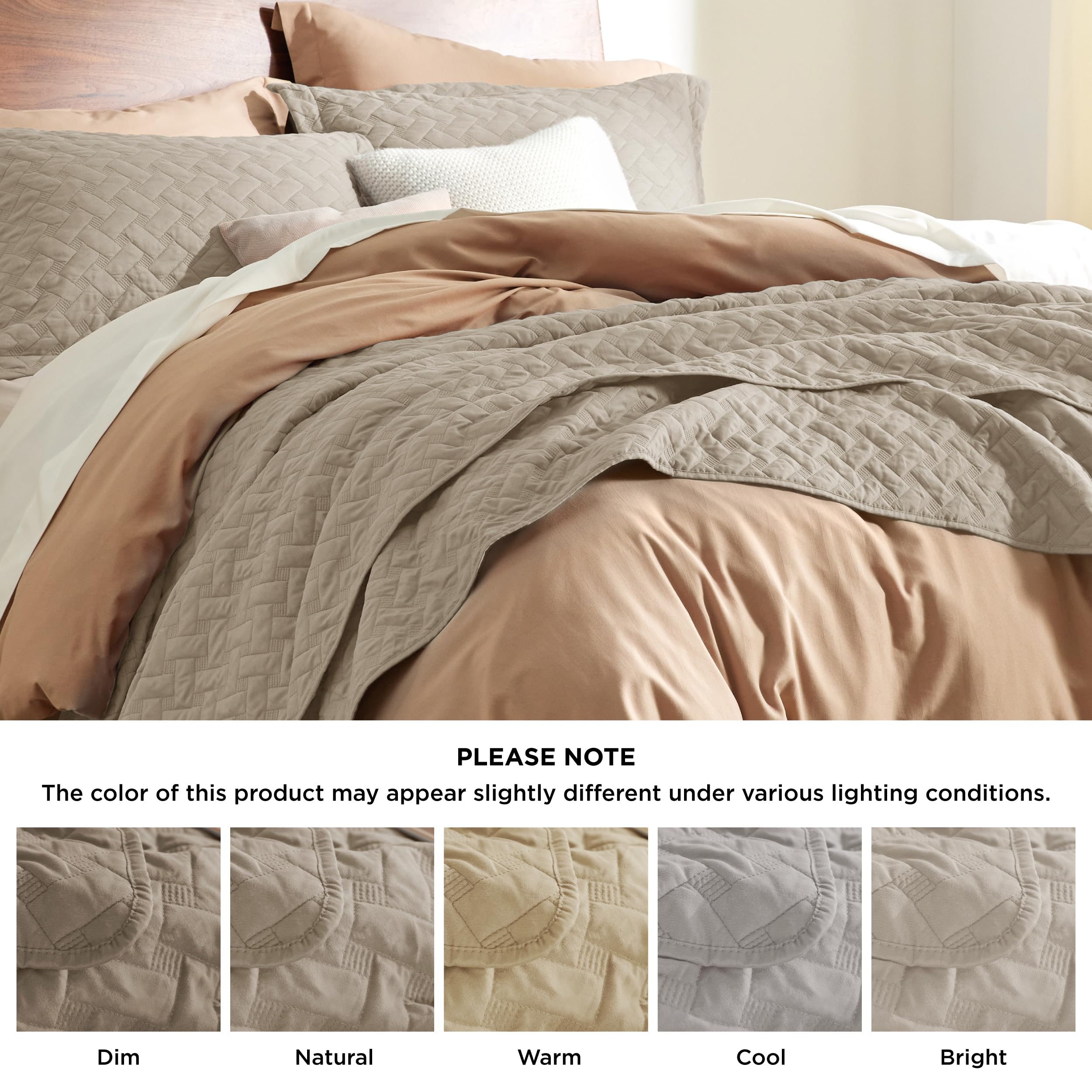 Bedsure quilt présenté dans chambre moderne ajoutant style apaisant