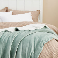 Bedsure couverture posée sur lit king pour couverture complète et cosy