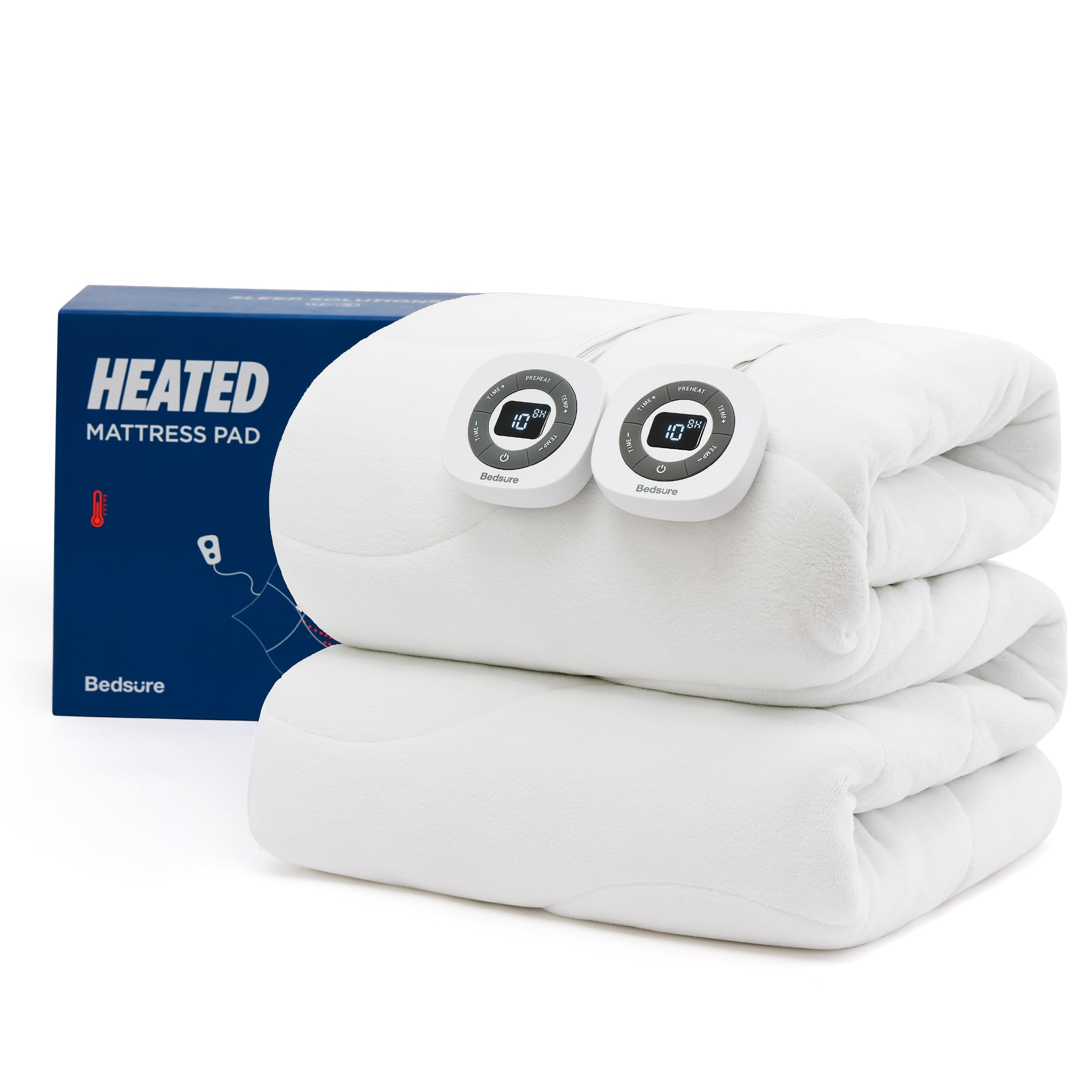 Bedsure surmatelas king face avant, confort chaud et esthétique