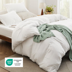 Bedsure taie d'oreiller gros plan du tissu apportant douceur et confort