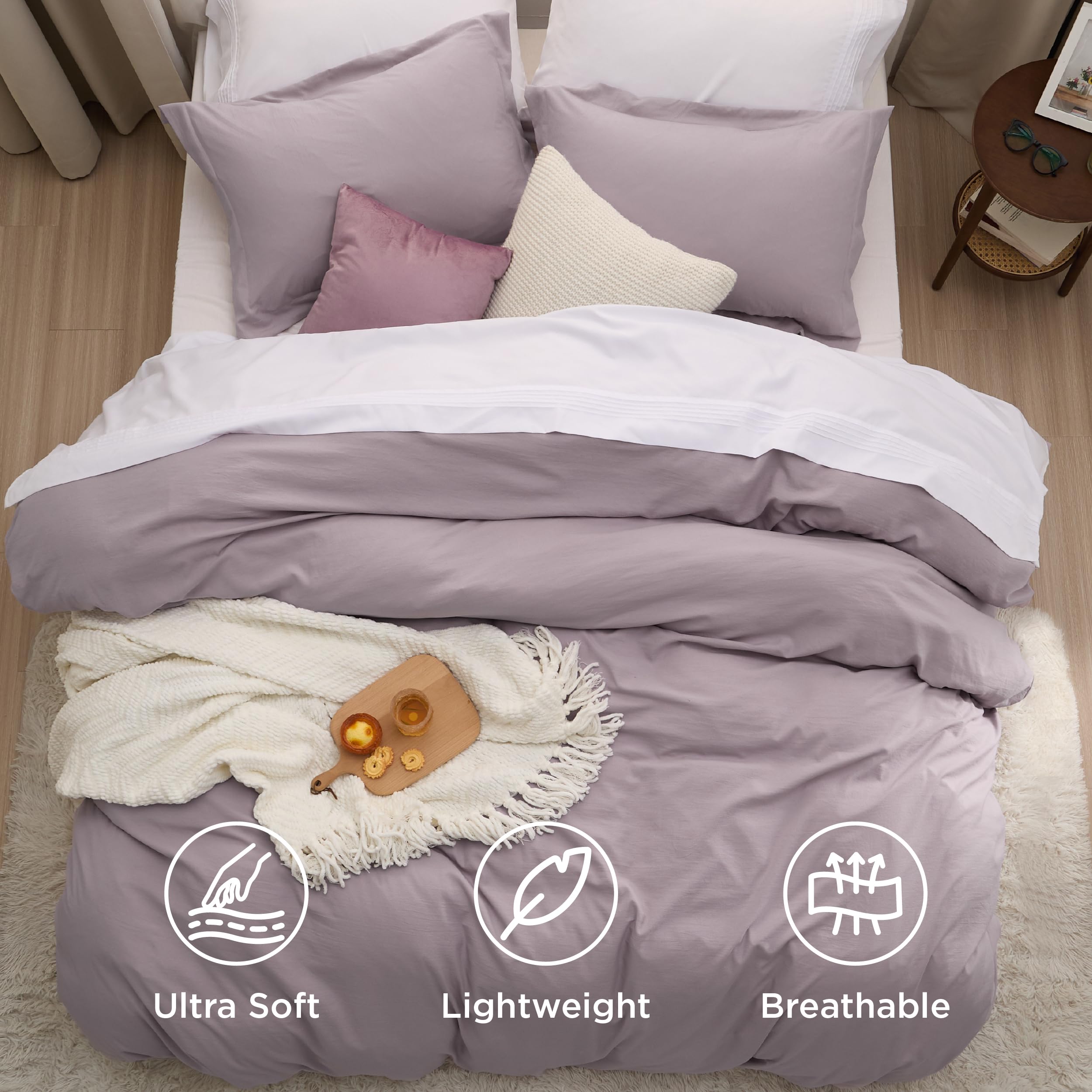 Bedsure deux taies 20x26 coordonées offrant élégance et harmonie