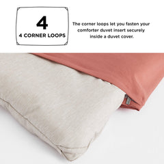 Bedsure taies assorties posées avec la couette pour un ensemble harmonieux