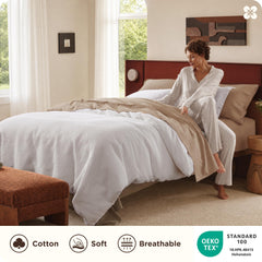 Bedsure taies d'oreiller détaillées montrant couture propre et maintien