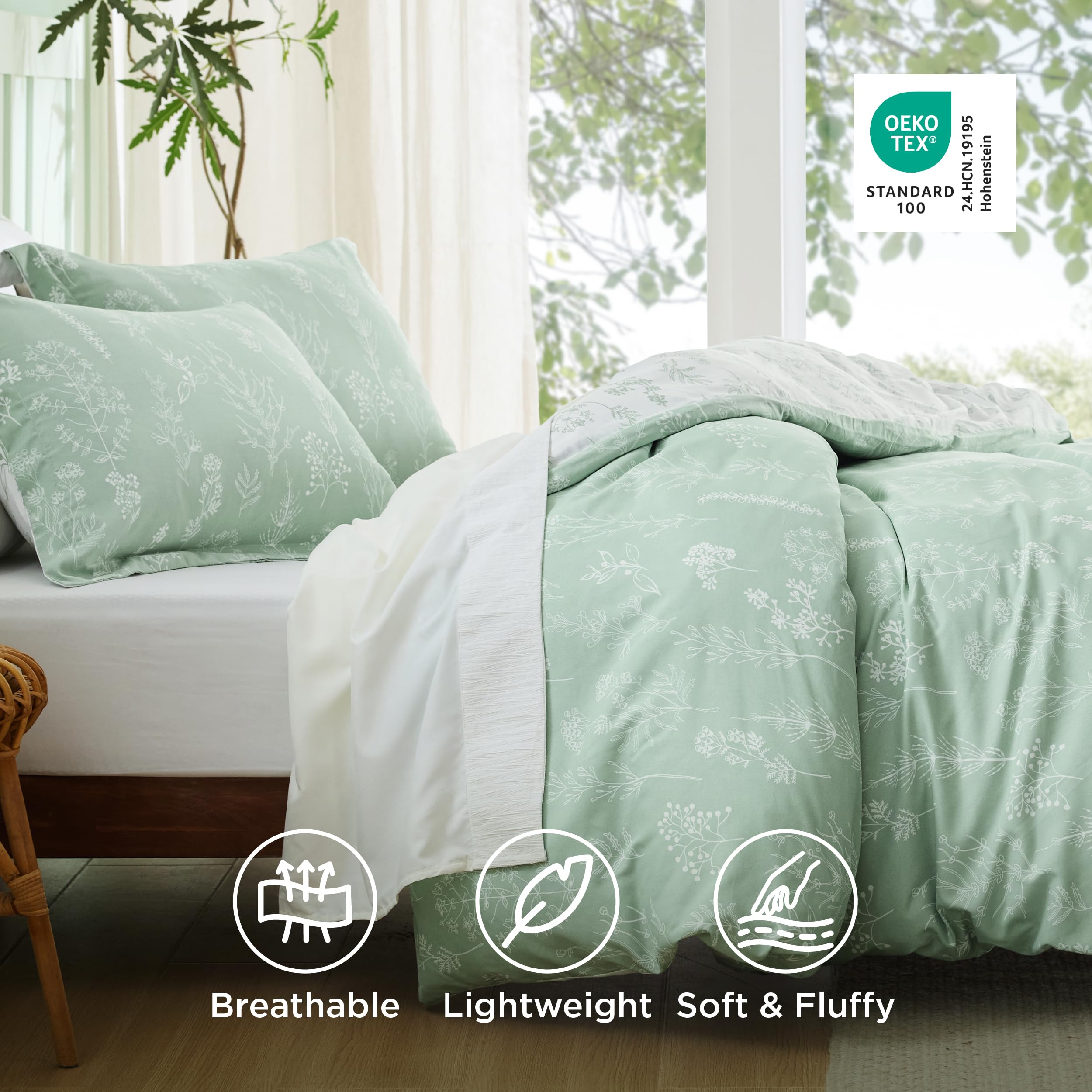 Bedsure détail des taies et coutures garantissant durabilité