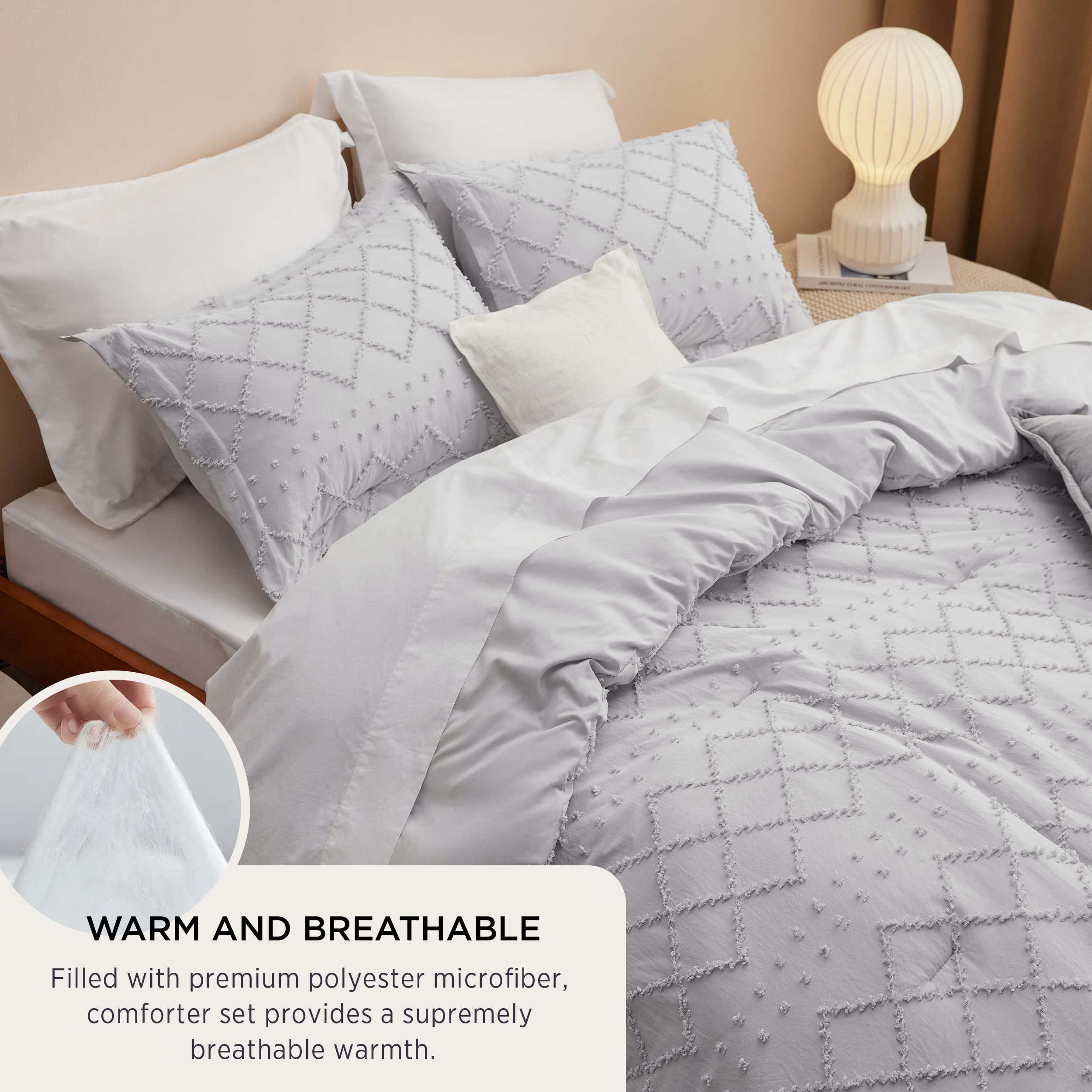 Bedsure taies et parure présentées pour coordination et style