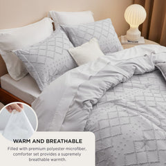 Bedsure taies et parure présentées pour coordination et style