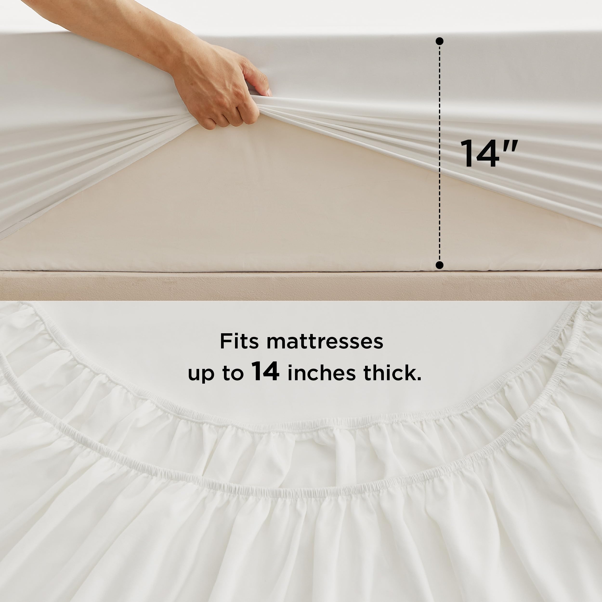 Bedsure taies et housse montrant finition contrastée et coordination décorative