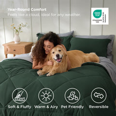 Bedsure taies et housses avec fermeture enveloppe pour oreillers sécurisés