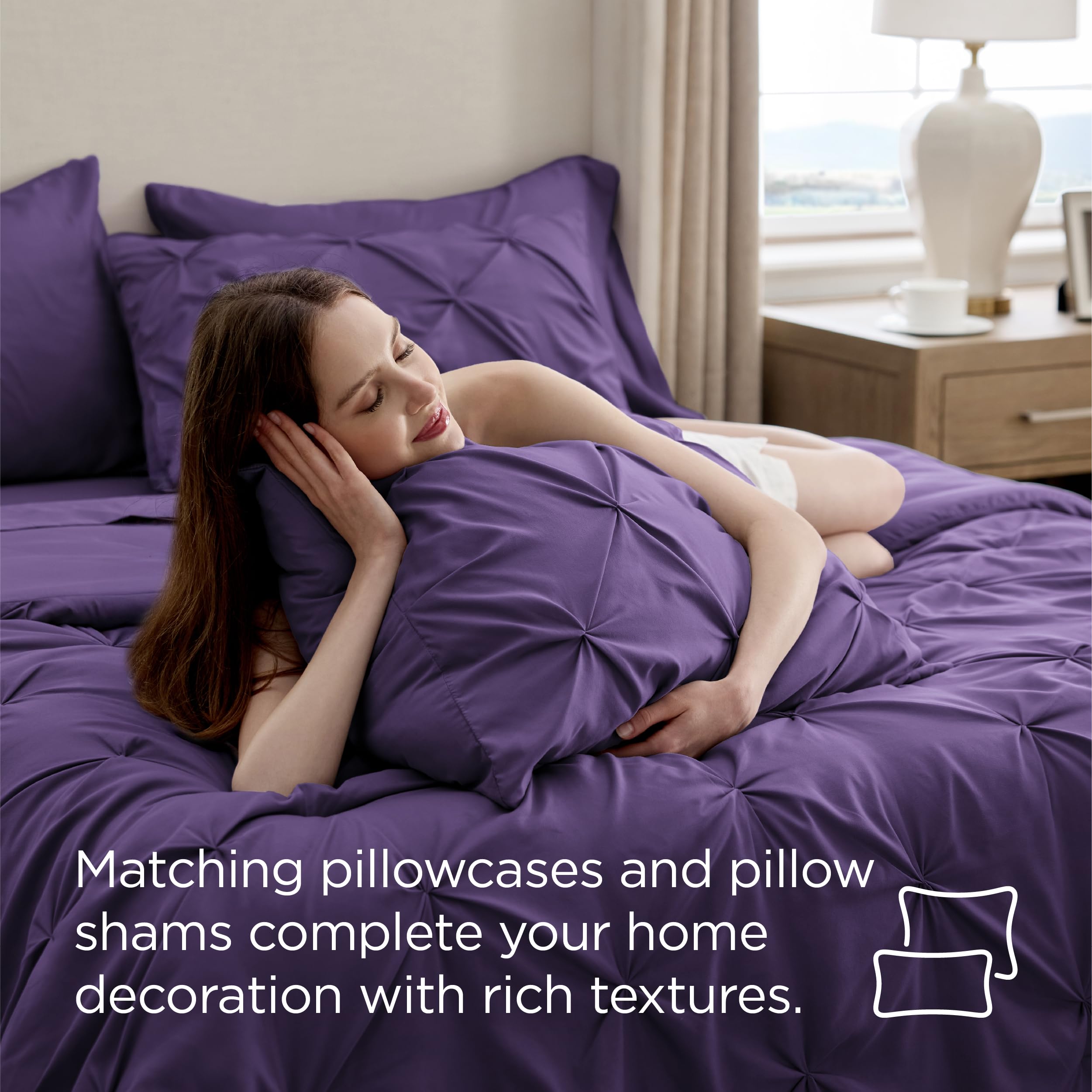 Bedsure taies et oreillers assortis offrant support esthétique