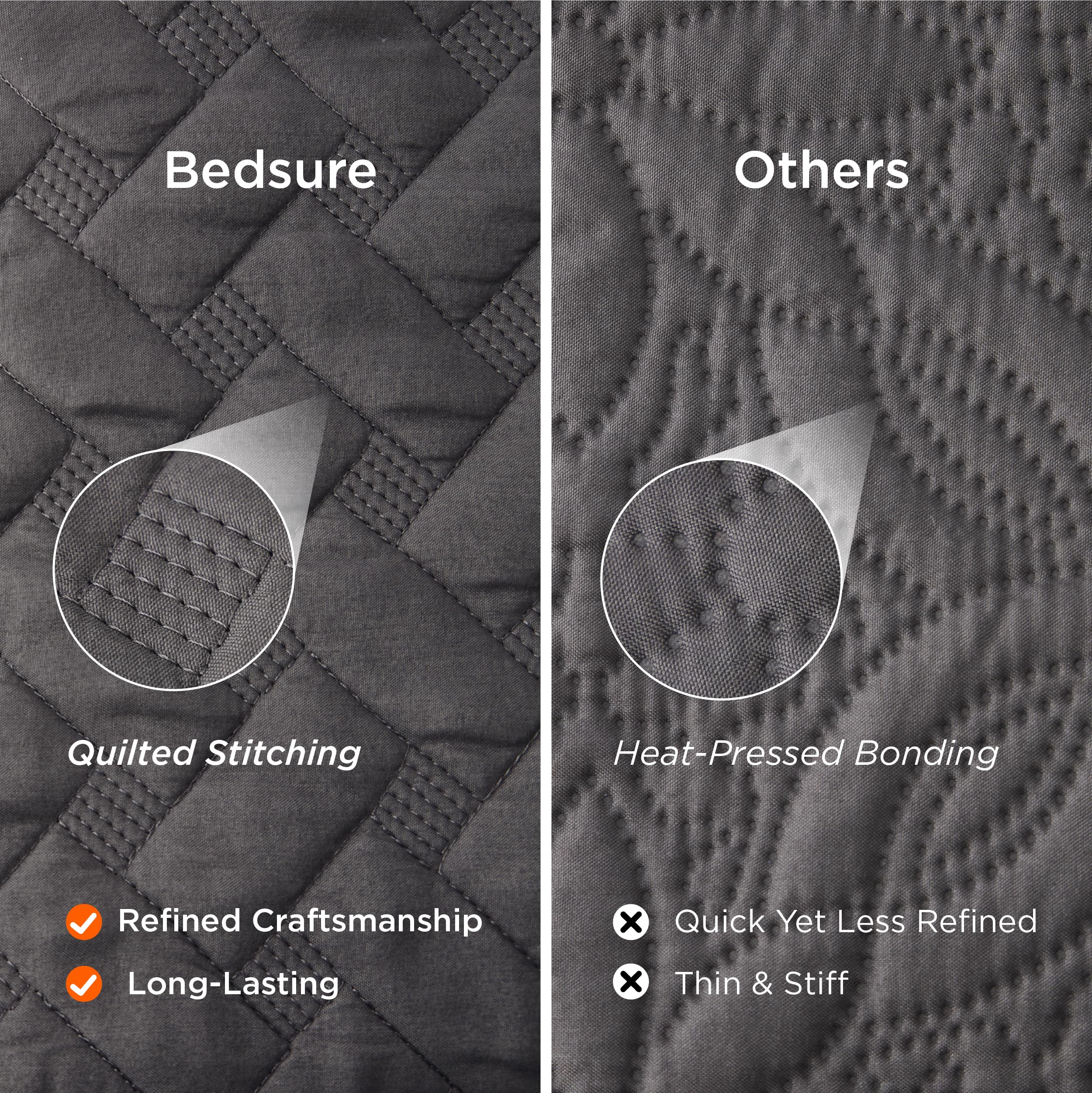 Bedsure taies incluses disposées sur lit pour look complet