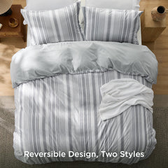 Bedsure taies d'oreiller 20x26 coordonnées montrant finition soignée et harmonie du lit