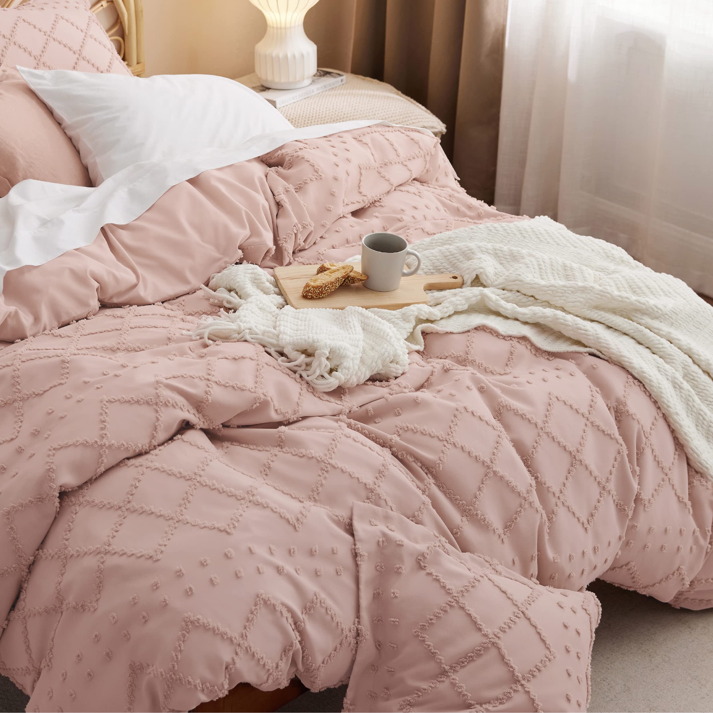 Bedsure taies d'oreiller assorties complétant l'ensemble décoratif de lit