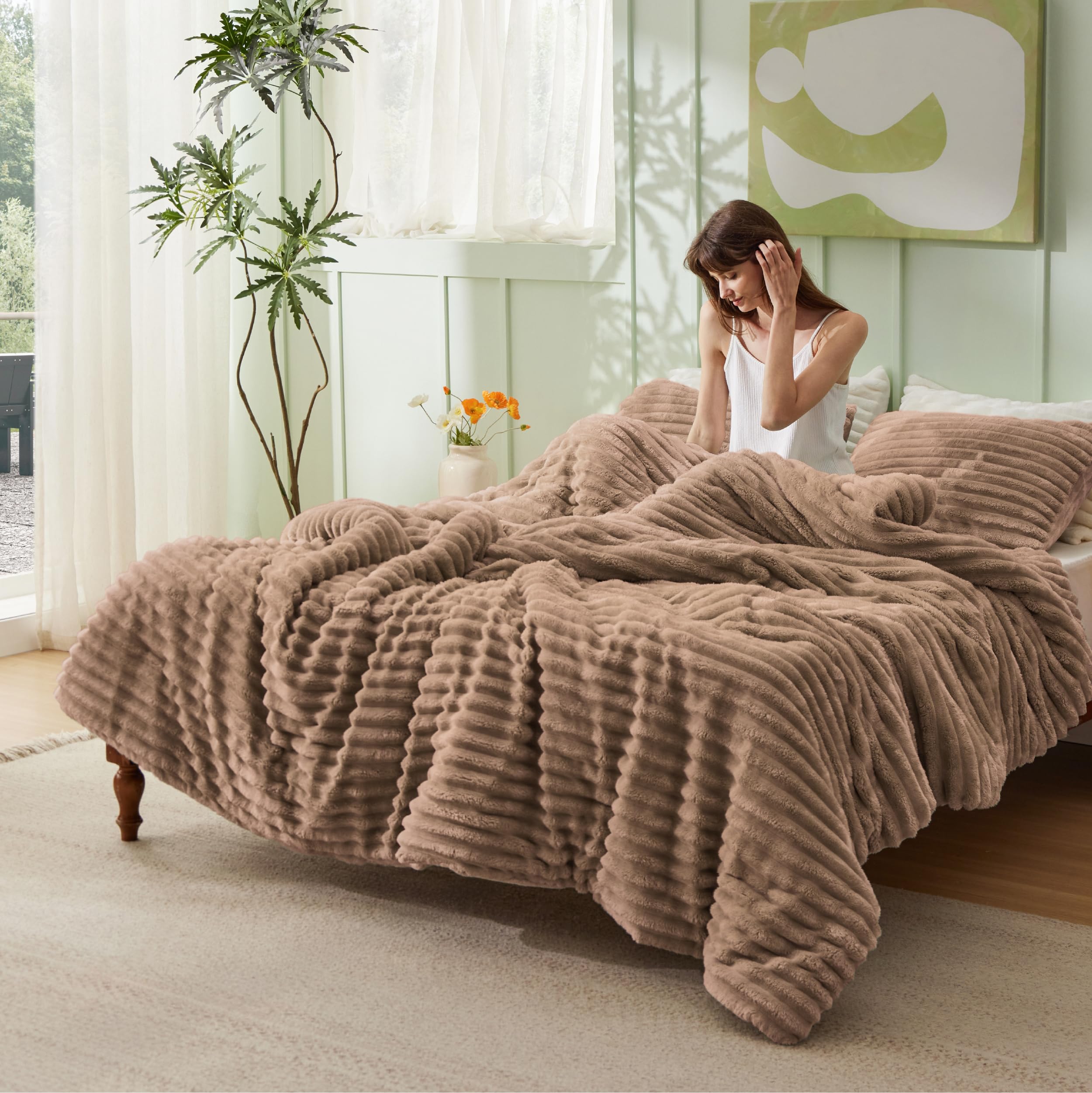 Bedsure taies d'oreiller assorties offrant finition soignée