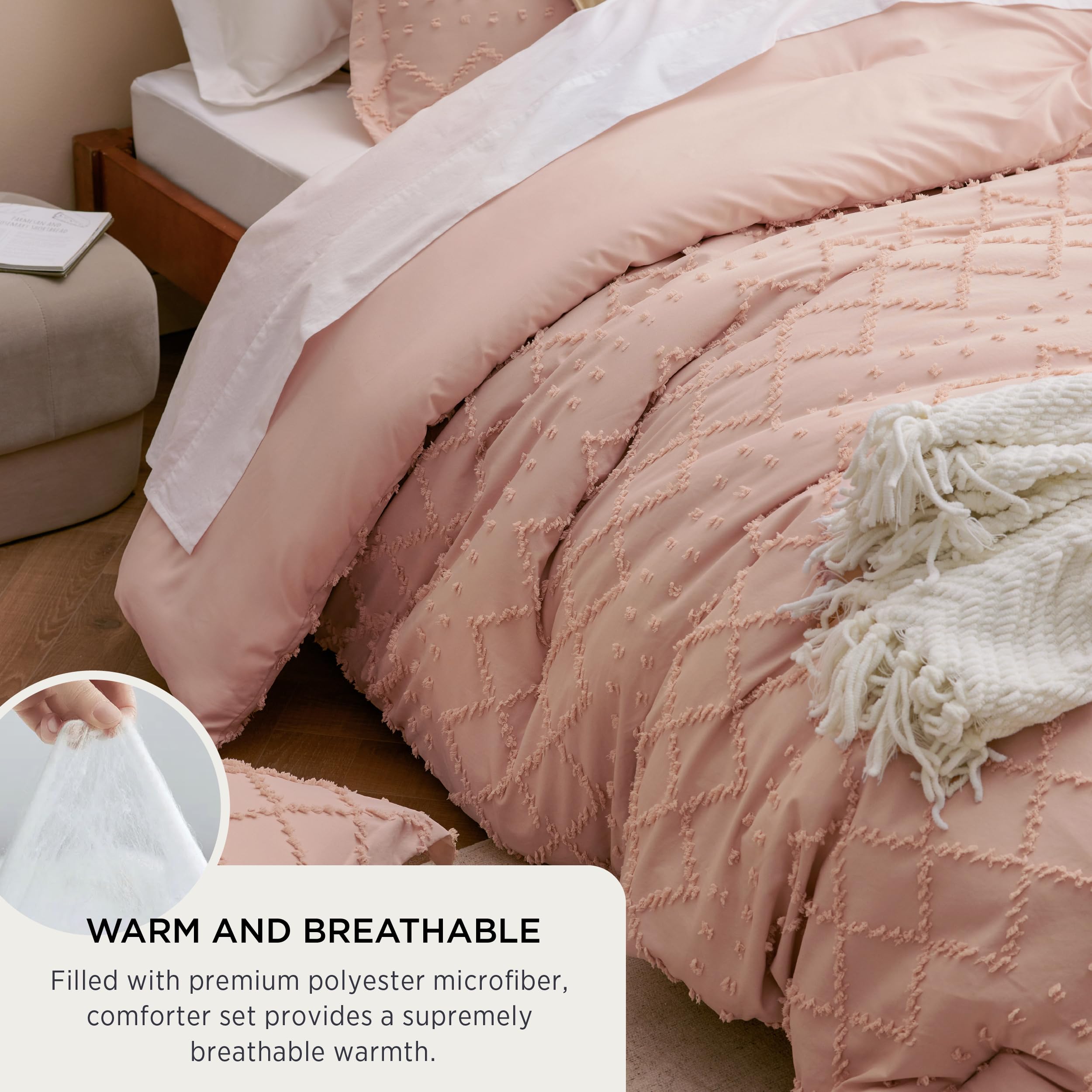 Bedsure deux taies d'oreiller assorties montrant finition et complément