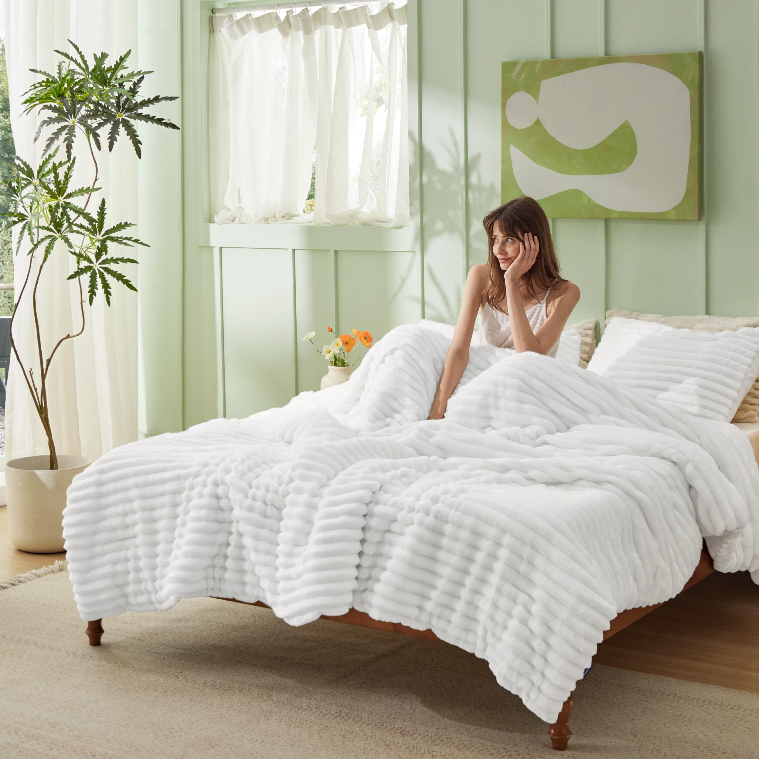 Bedsure taies d'oreiller en gros plan pour douceur au visage