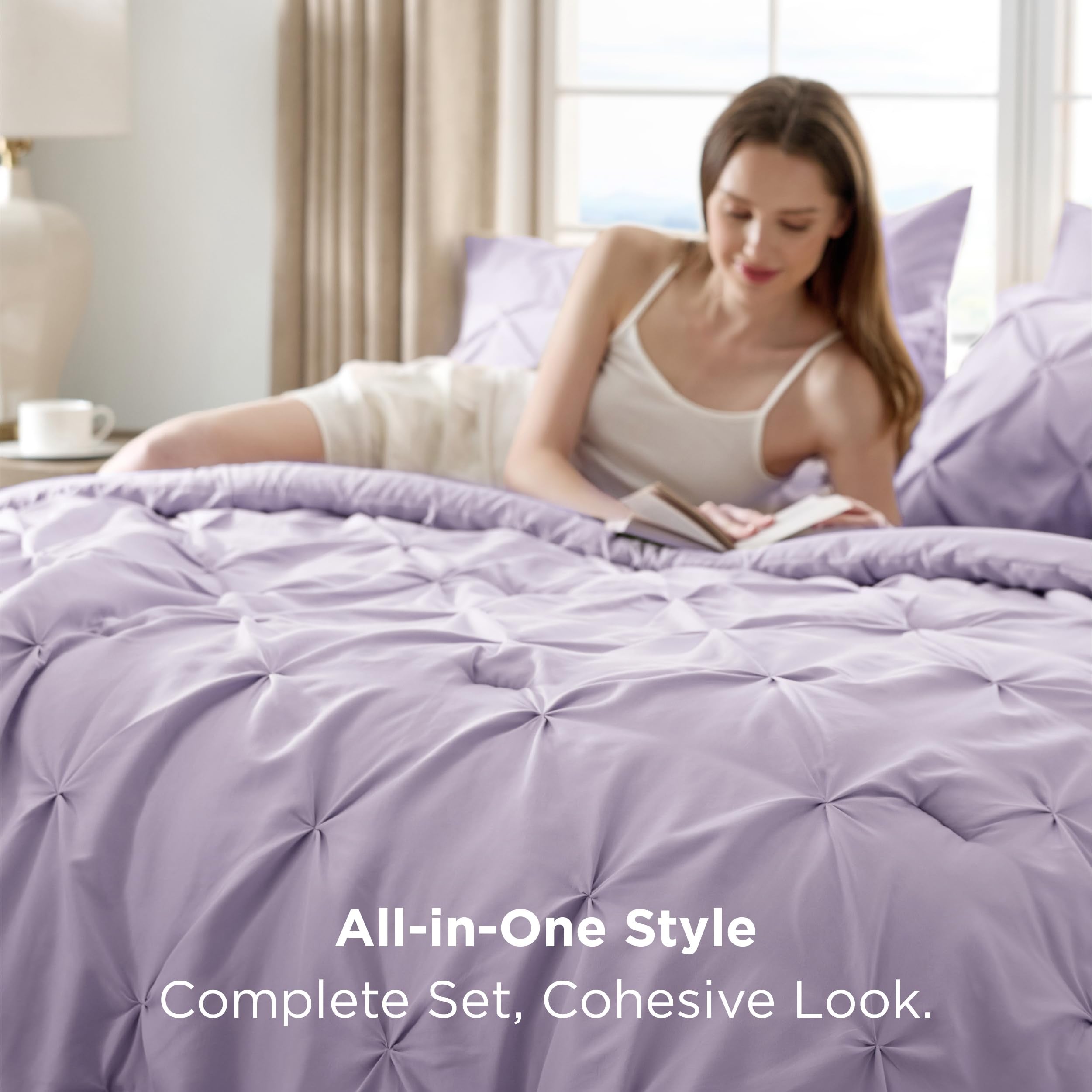 Bedsure taies d'oreiller assorties confort et finition soignée