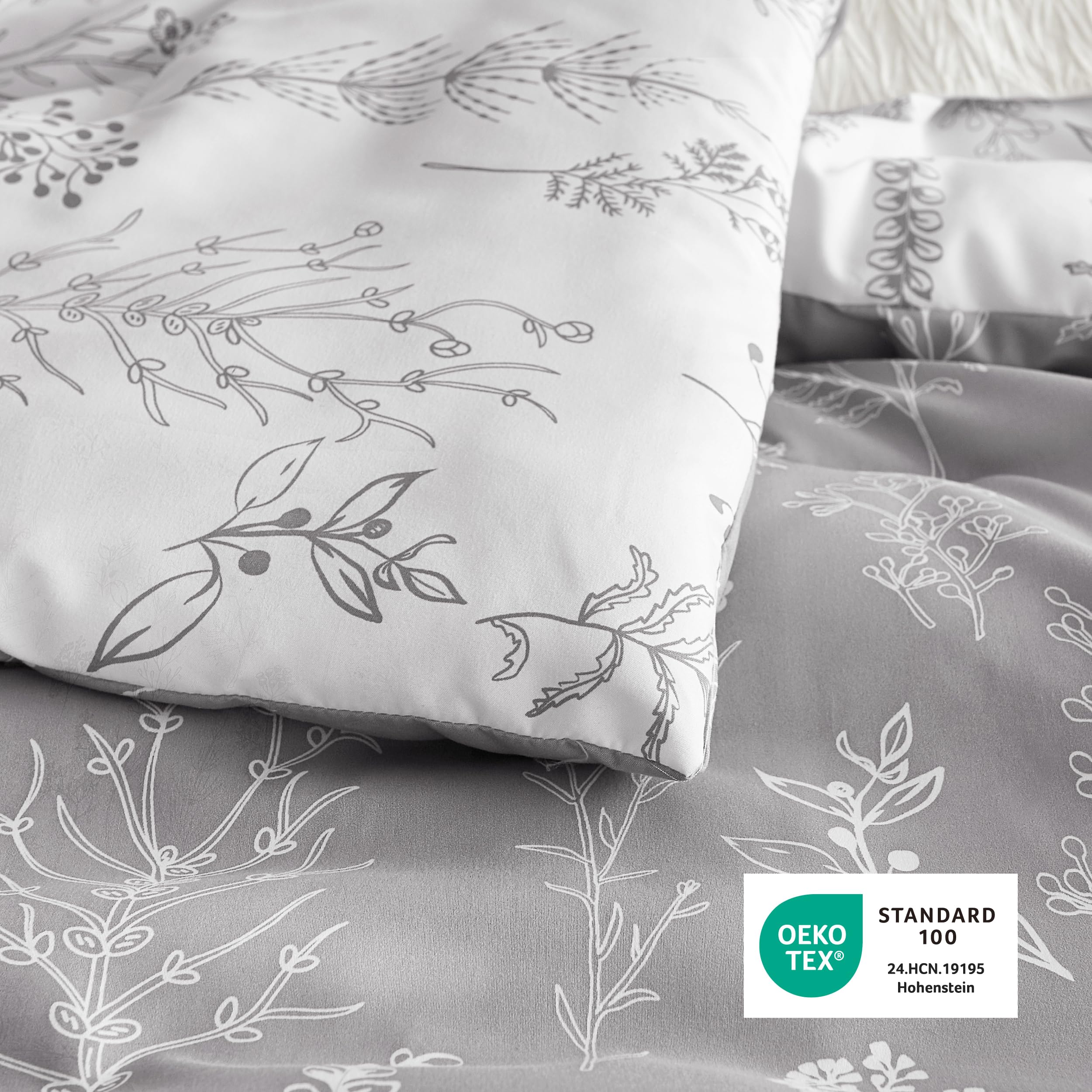 Bedsure taille california king comparaison montrant échelle et couverture complète