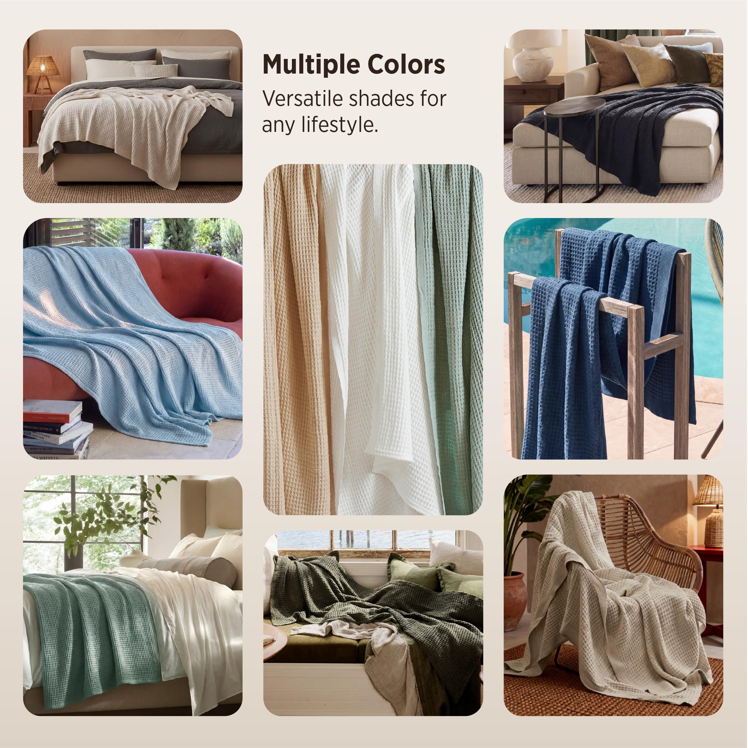 Bedsure comparaison de taille sur lit, visualise l'étendue 90"x90"