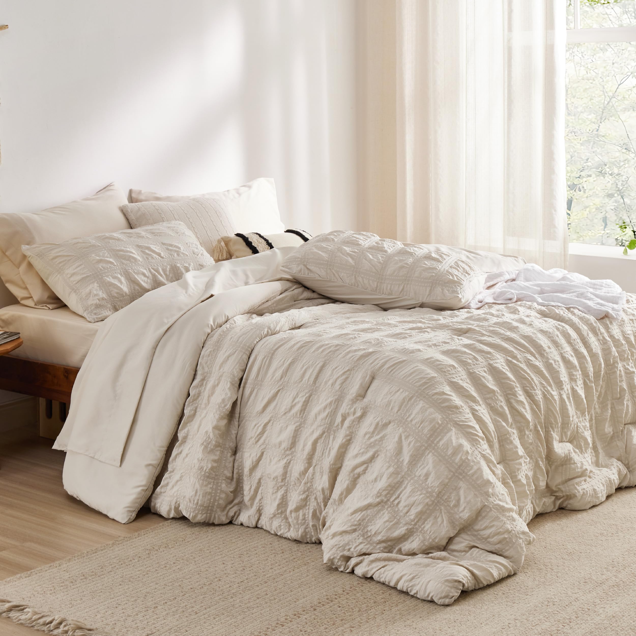 Bedsure comparaison d'échelle avec un matelas full montrant l'ajustement parfait