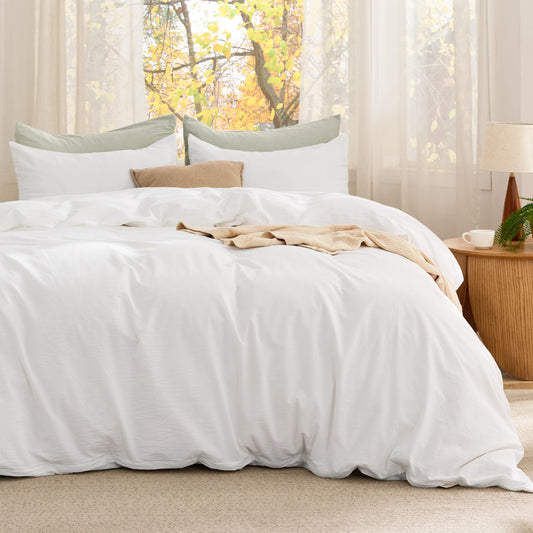 Bedsure gros plan tissu 100% coton respirant pour meilleure aération