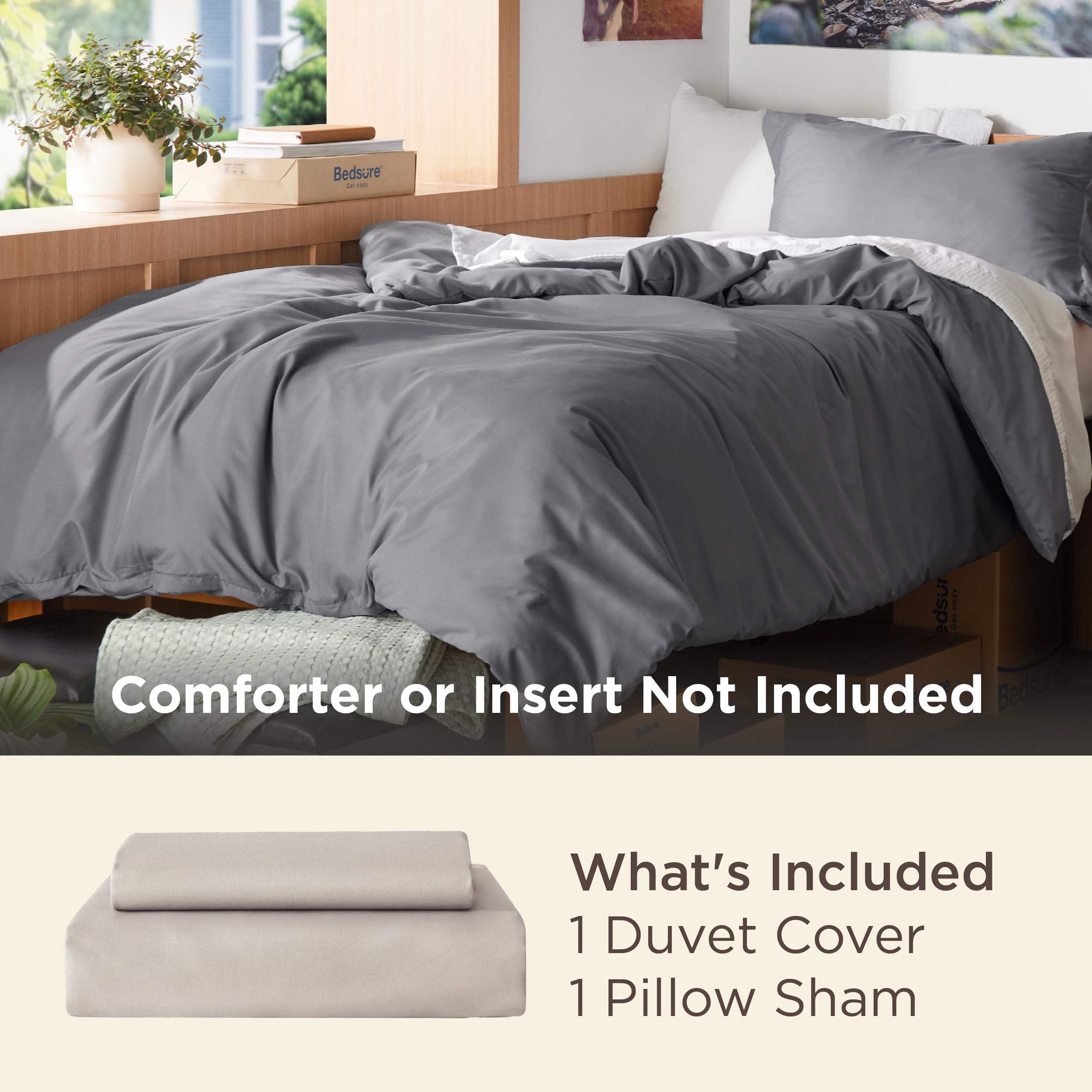 Bedsure gros plan texture double brossée révélant douceur et confort