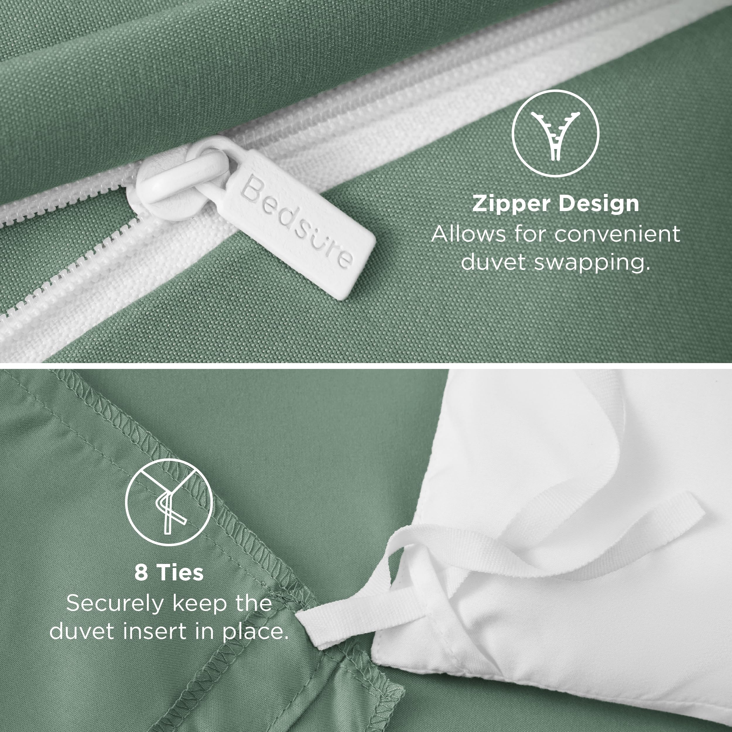 Bedsure main touchant la texture pour illustrer sensation veloutée