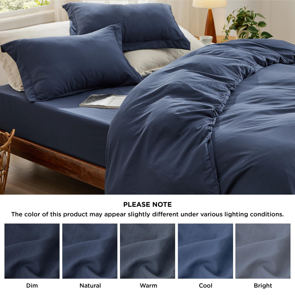 Bedsure texture tissu montrant la finition uniforme et résistance au lavage