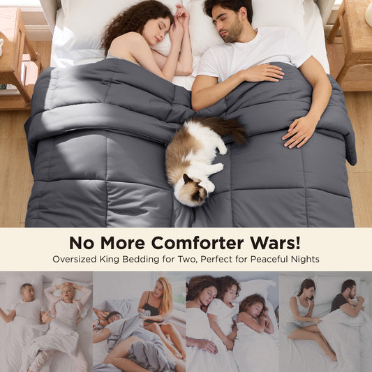 Bedsure gros plan du garnissage GentleSoft montrant douceur et isolation