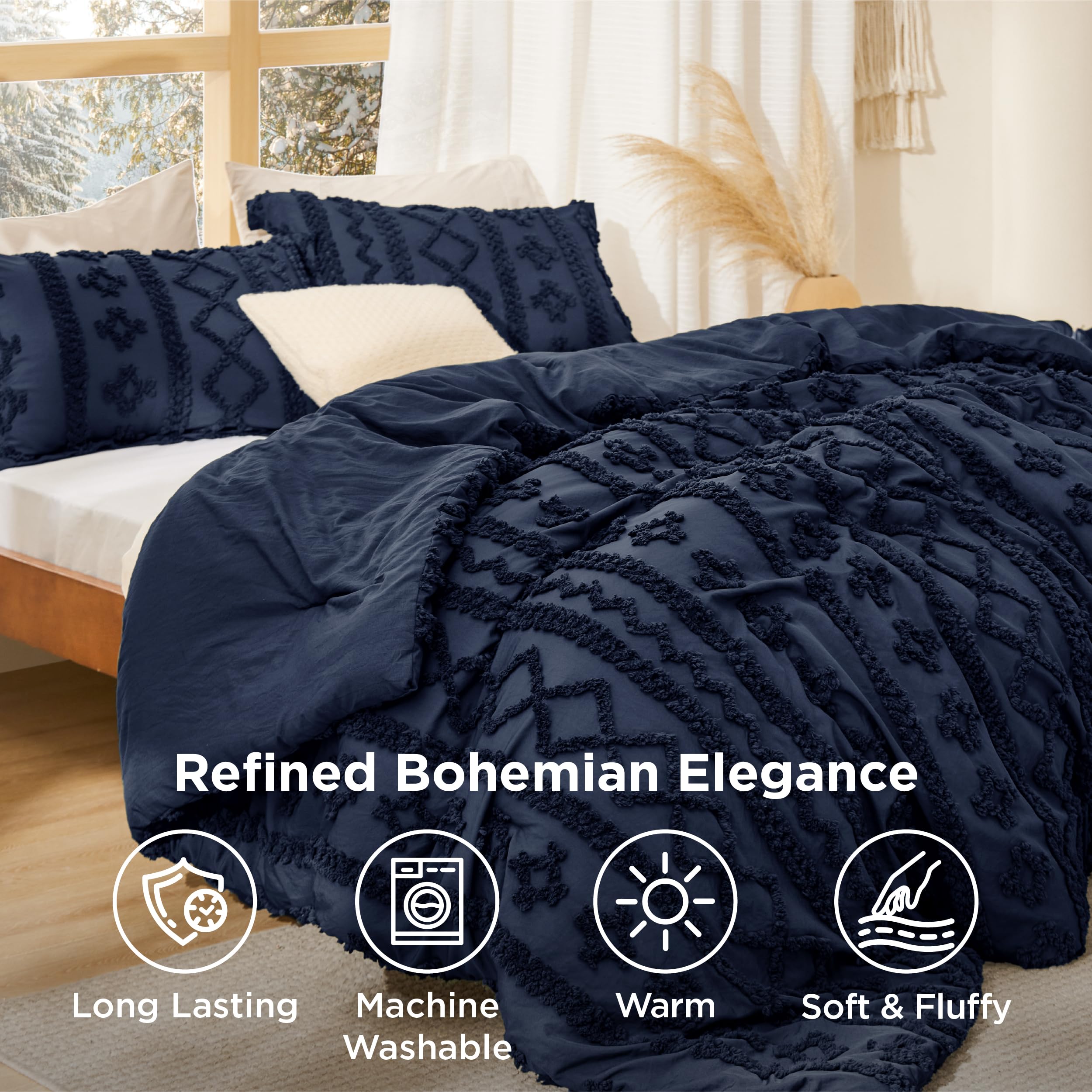 Bedsure gros plan garnissage microfibre offrant douceur et respirabilité