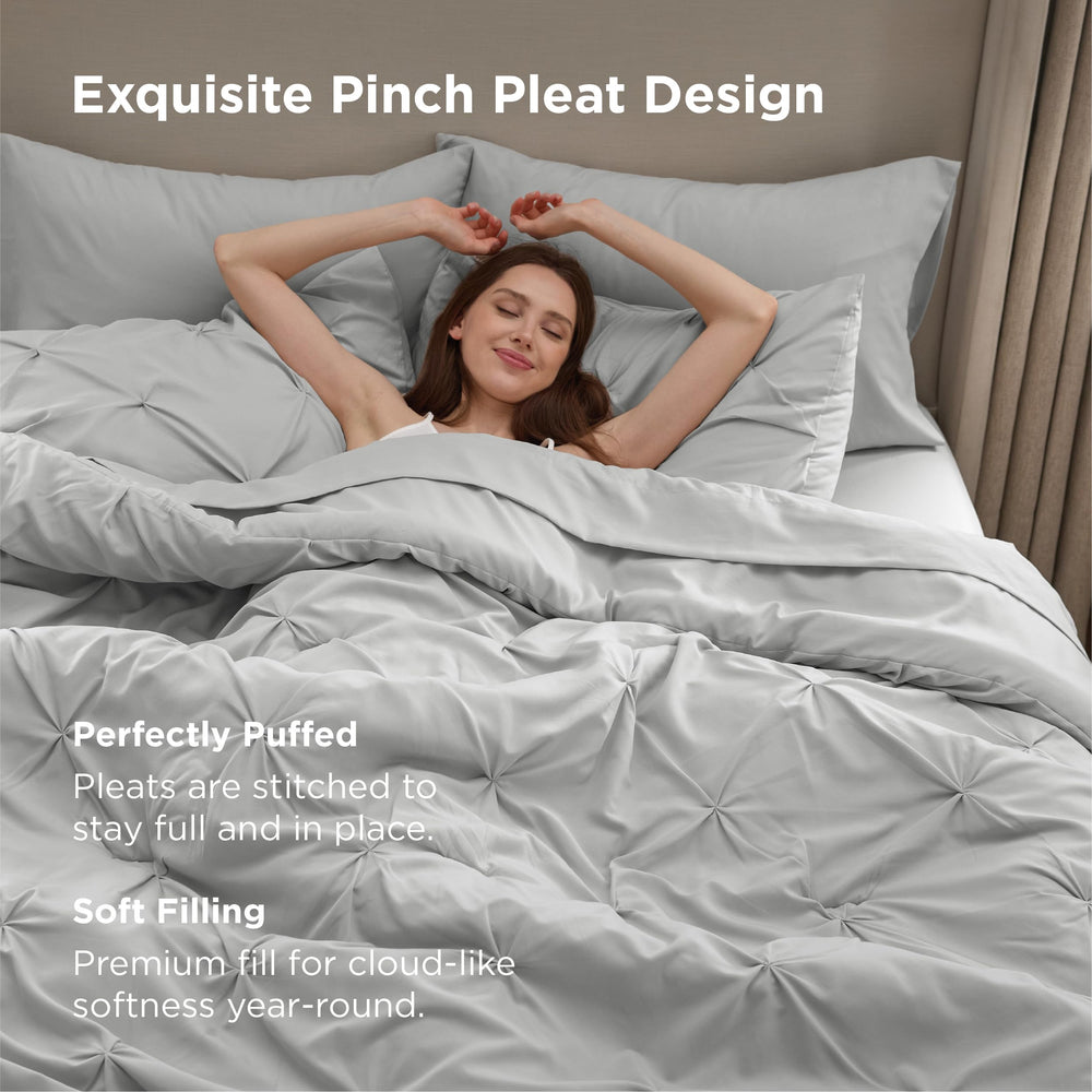 Bedsure microfibre brossée gros plan offrant douceur silencieuse