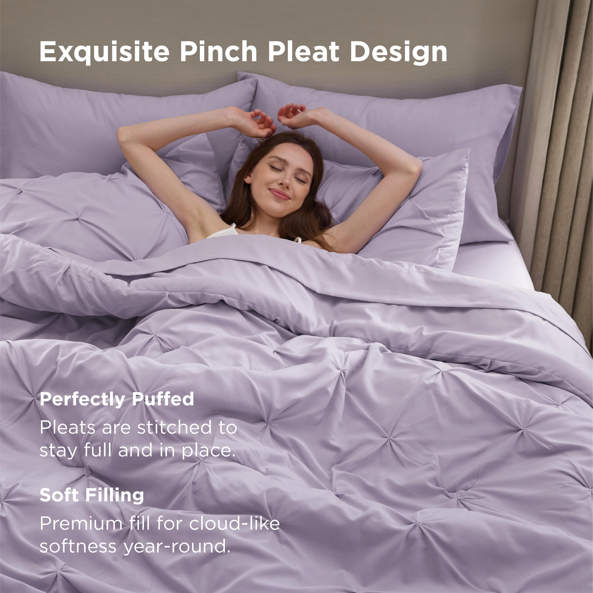 Bedsure texture microfibre gros plan pour confort et douceur