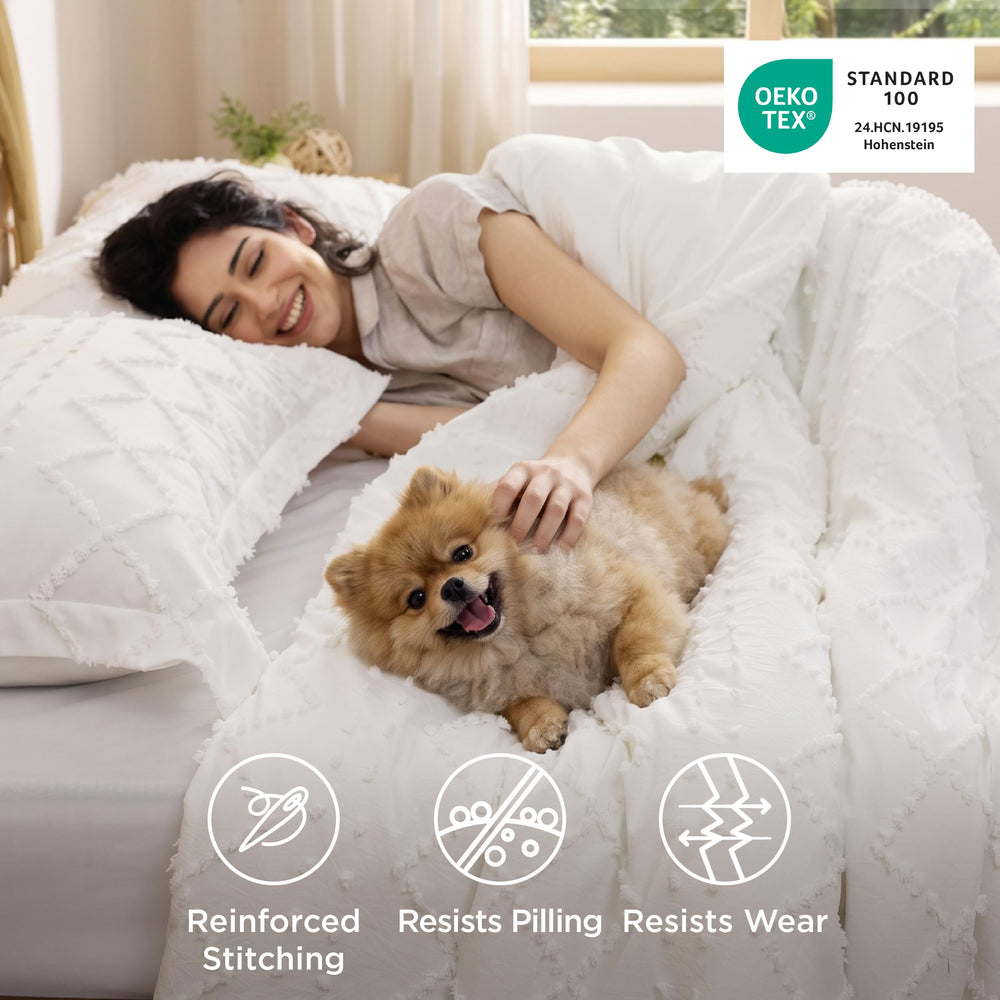 Bedsure gros plan microfibre brossée montrant douceur et confort