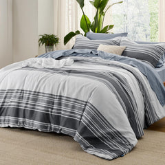 Bedsure gros plan microfibre brossée pour douceur et confort durable