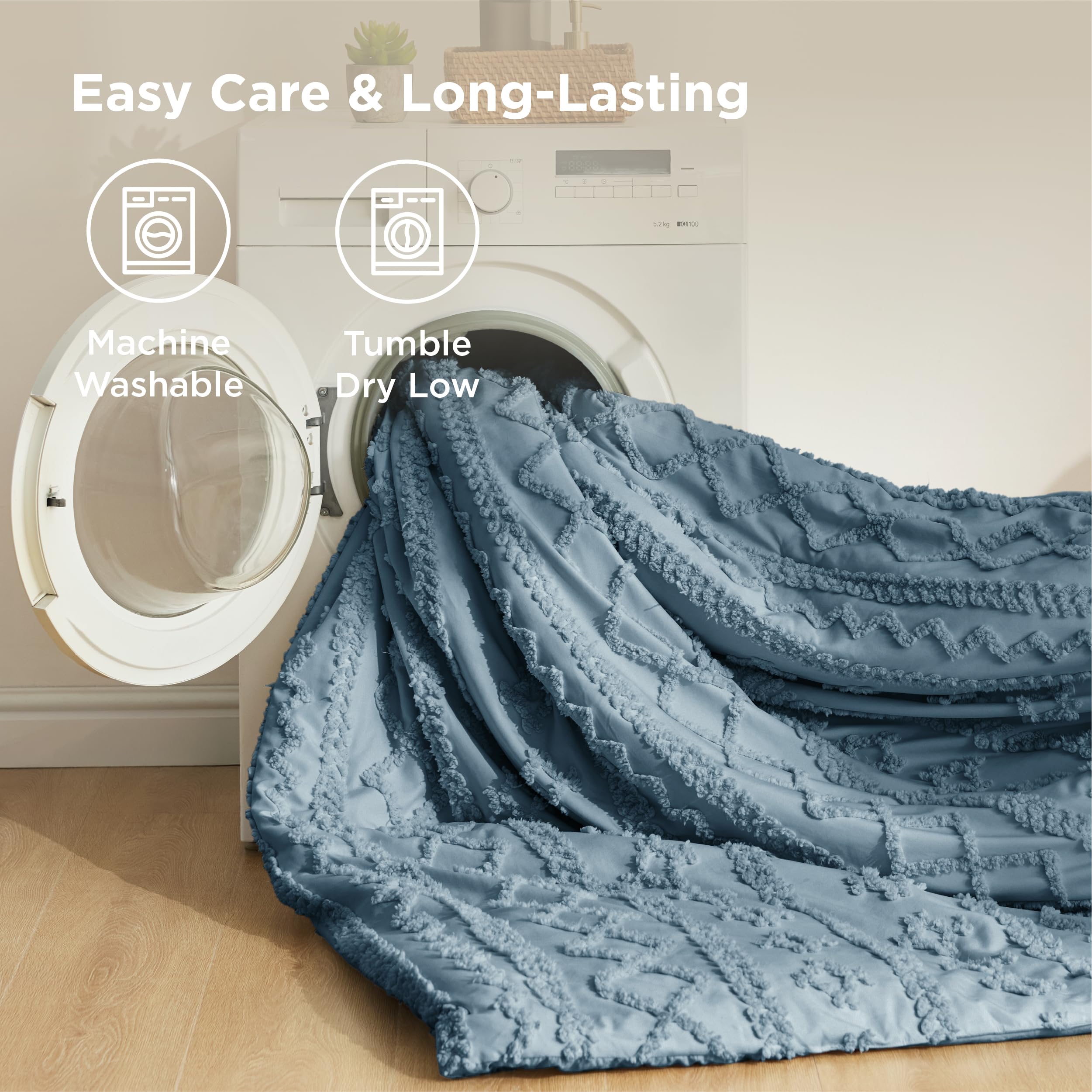 Bedsure plan rapproché sur la microfibre montrant douceur et respiration