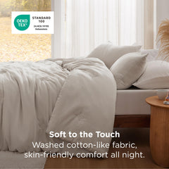 Bedsure texture enveloppe douce semblable au coton, toucher confortable pour la peau