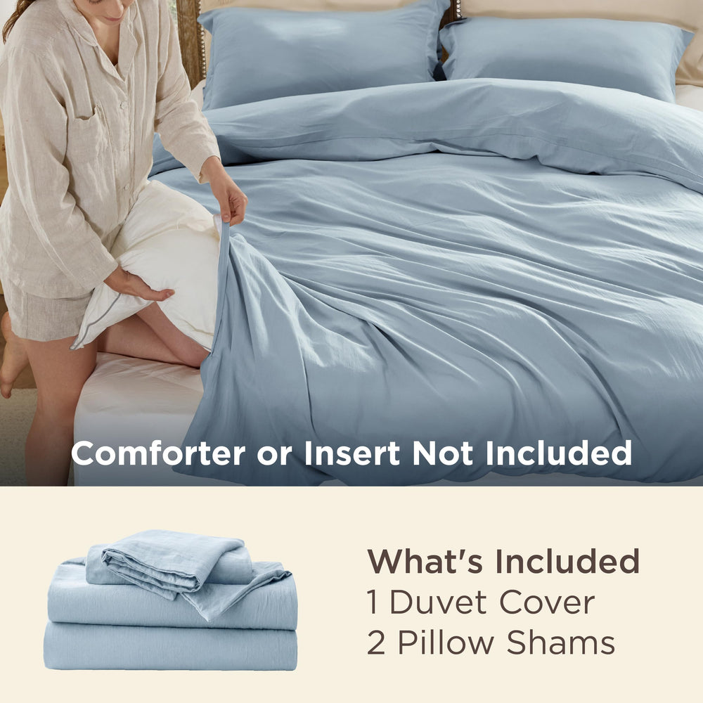 Bedsure gros plan du tissage cotton-like montrant douceur et texture respirante