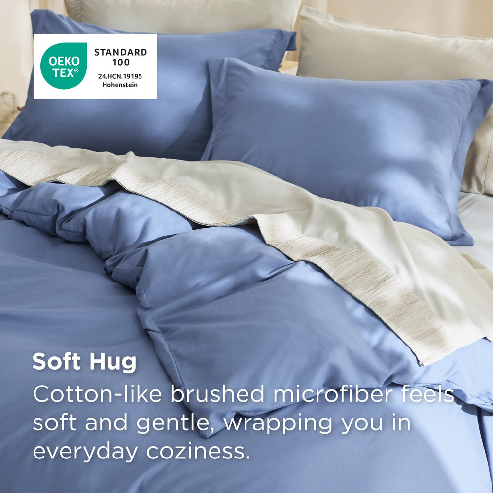 Bedsure tissu double-brushed en gros plan douceur extrême au toucher